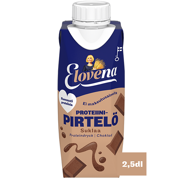 Elovena 2,5dl suklaa proteiinipirtelö
