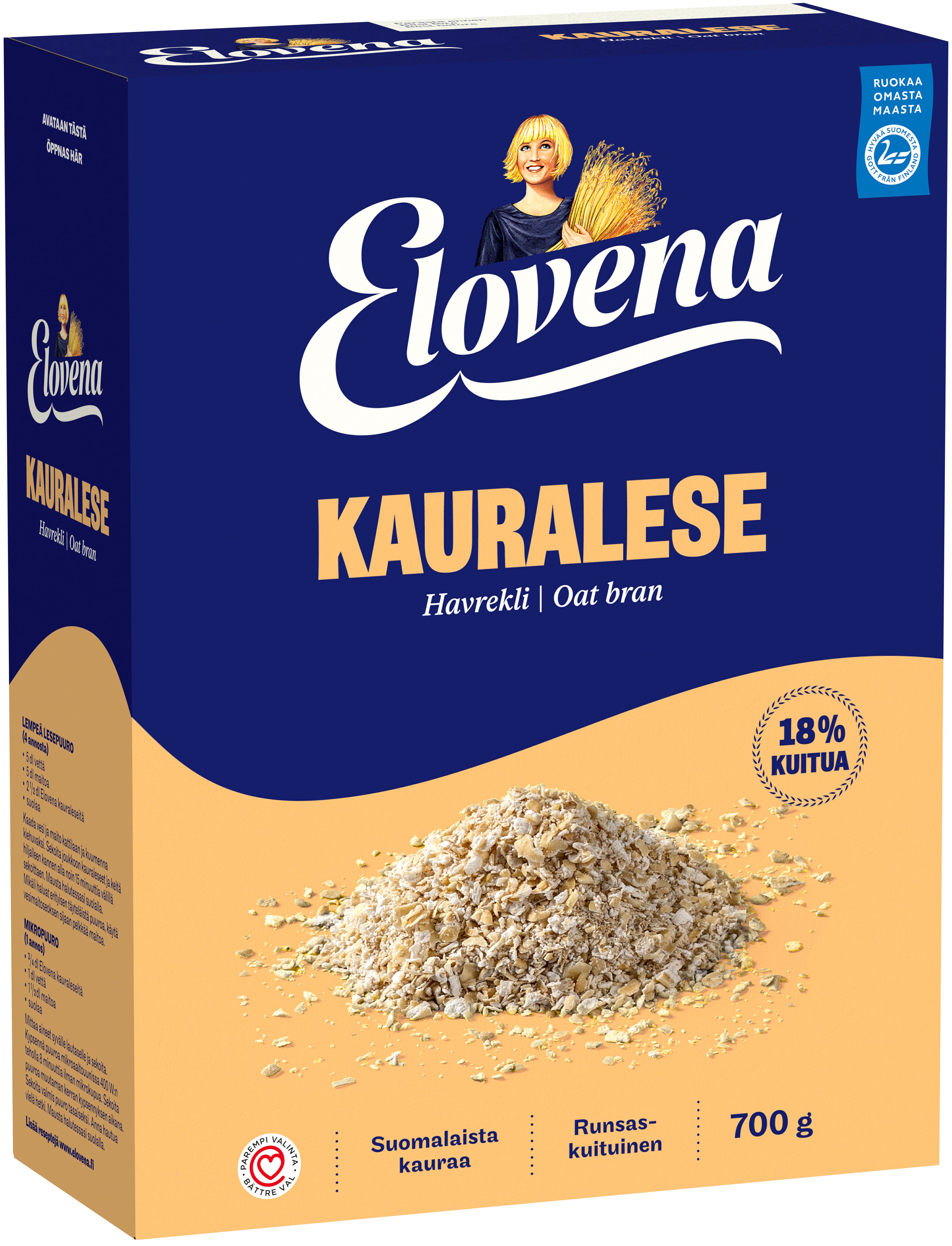 Elovena 700g kauralese