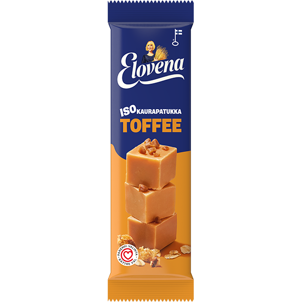 Elovena 48g toffee iso kaurapatukka