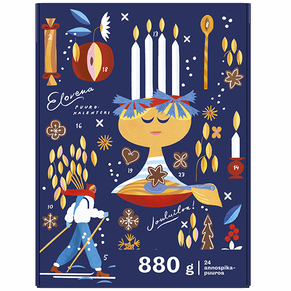 Elovena 880g annospikapuuro joulukalenteri