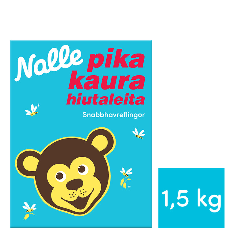 Nalle 1,5kg pikakaurahiutaleita