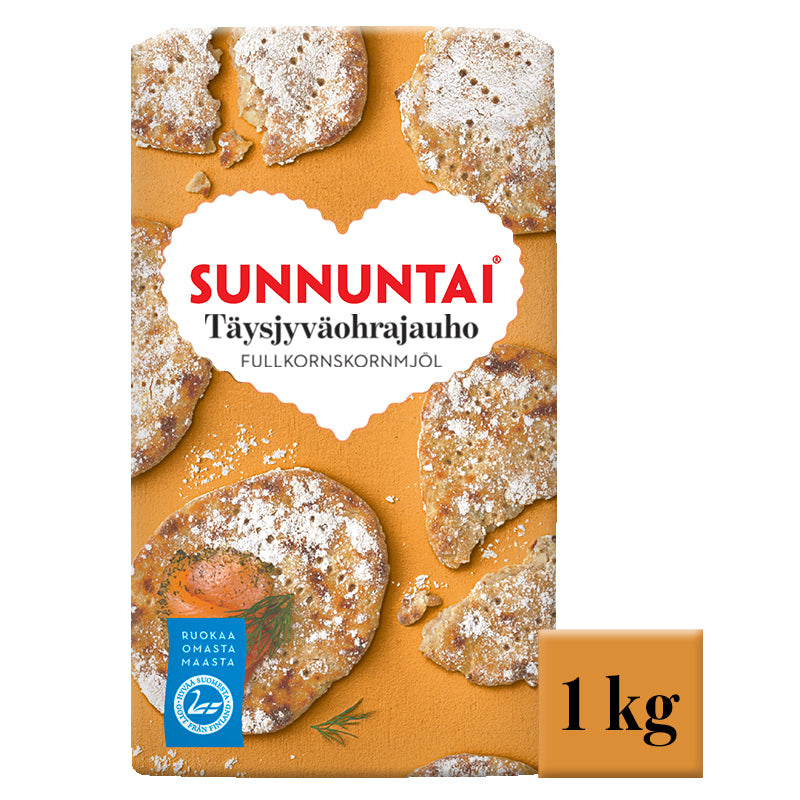 Sunnuntai 1kg täysjyväohrajauho
