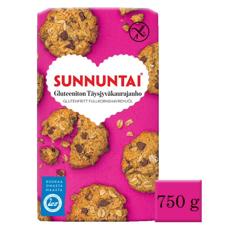 Sunnuntai 750g gluteeniton täysjyväkaurajauho
