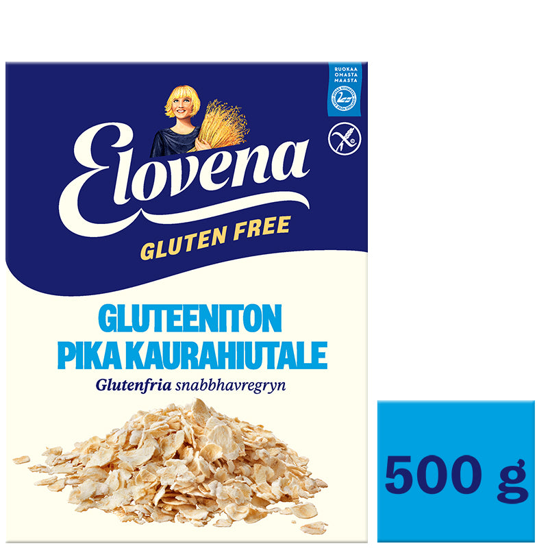 Elovena 500g gluteeniton täysjyväpikakaurahiutale