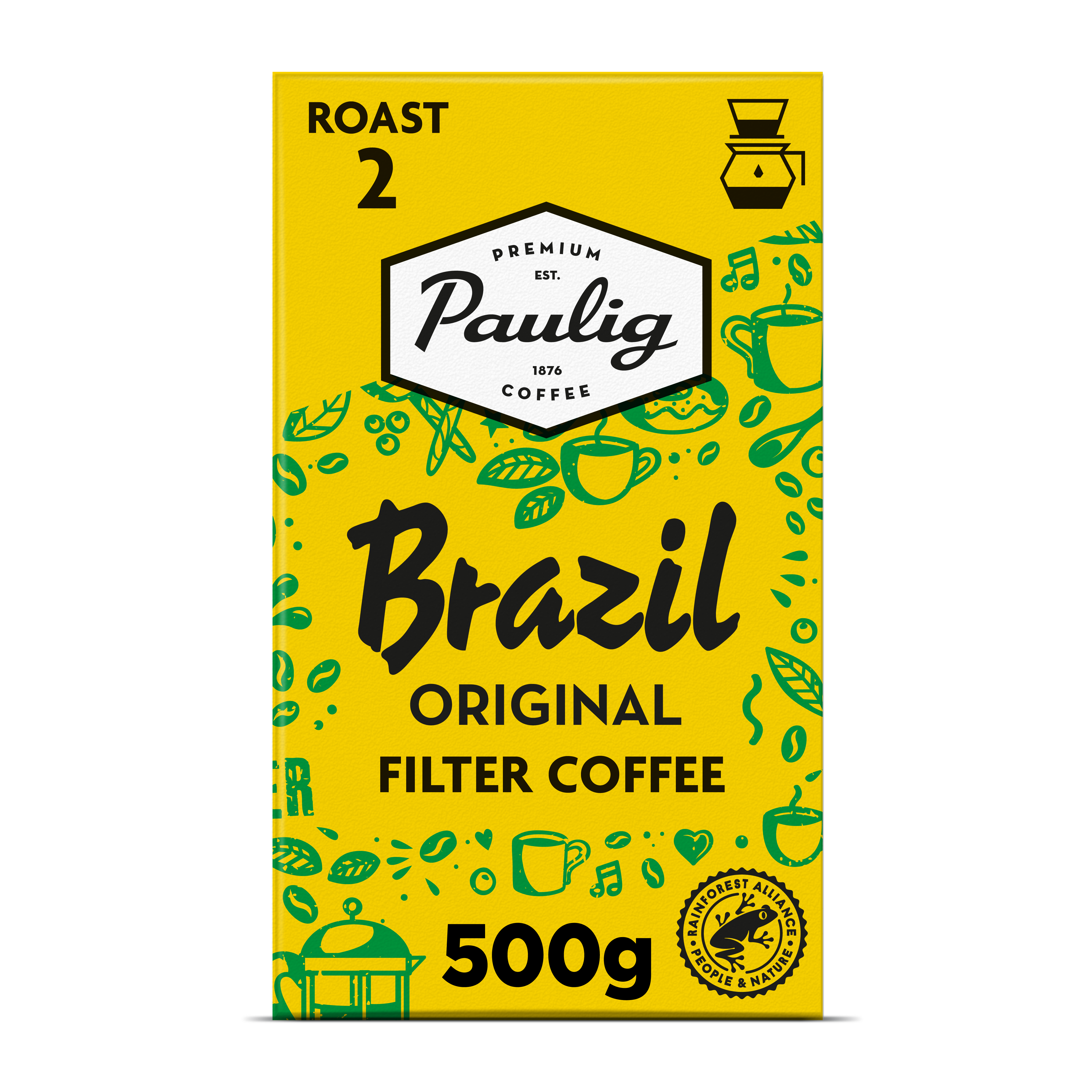 Paulig Brazil Original kahvi suodatinjauhatus 500g