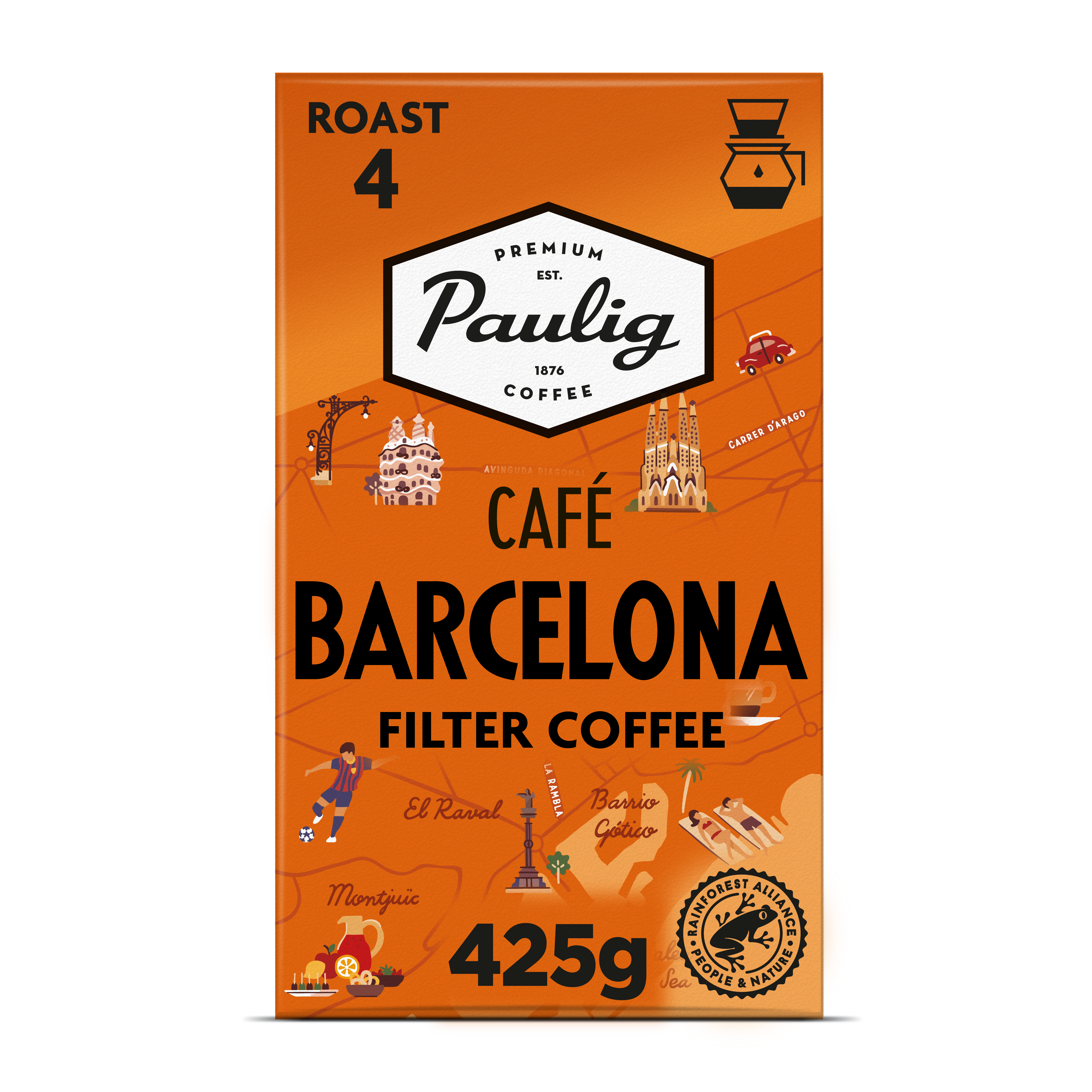 Paulig Café Barcelona kahvi suodatinjauhatus 425g