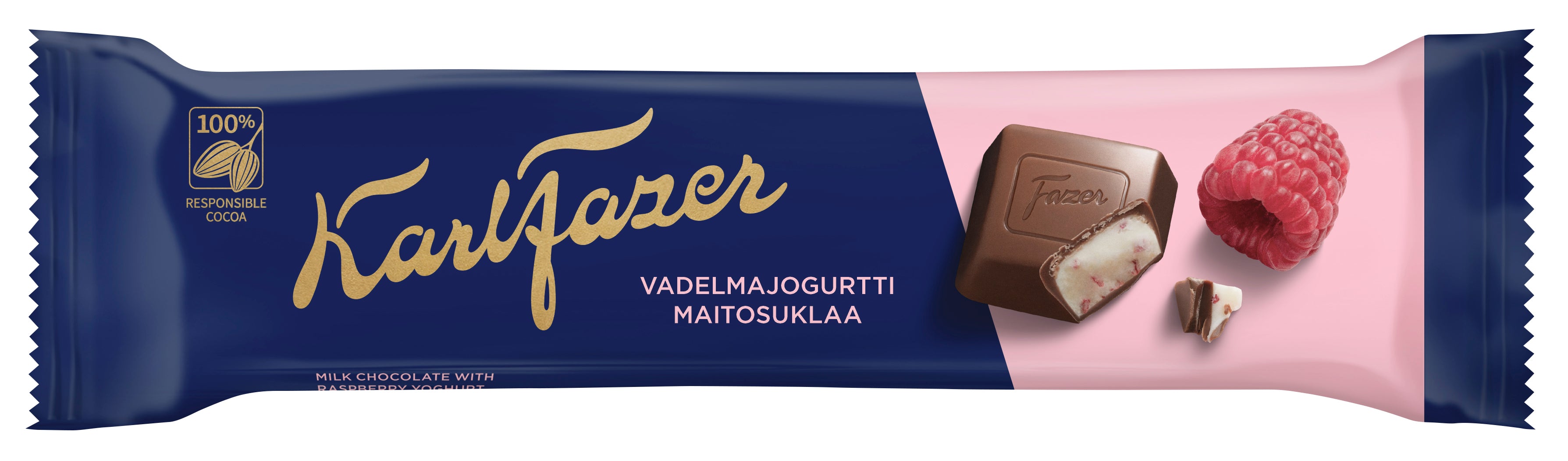 Karl Fazer vadelmajogurtti suklaapatukka 37g