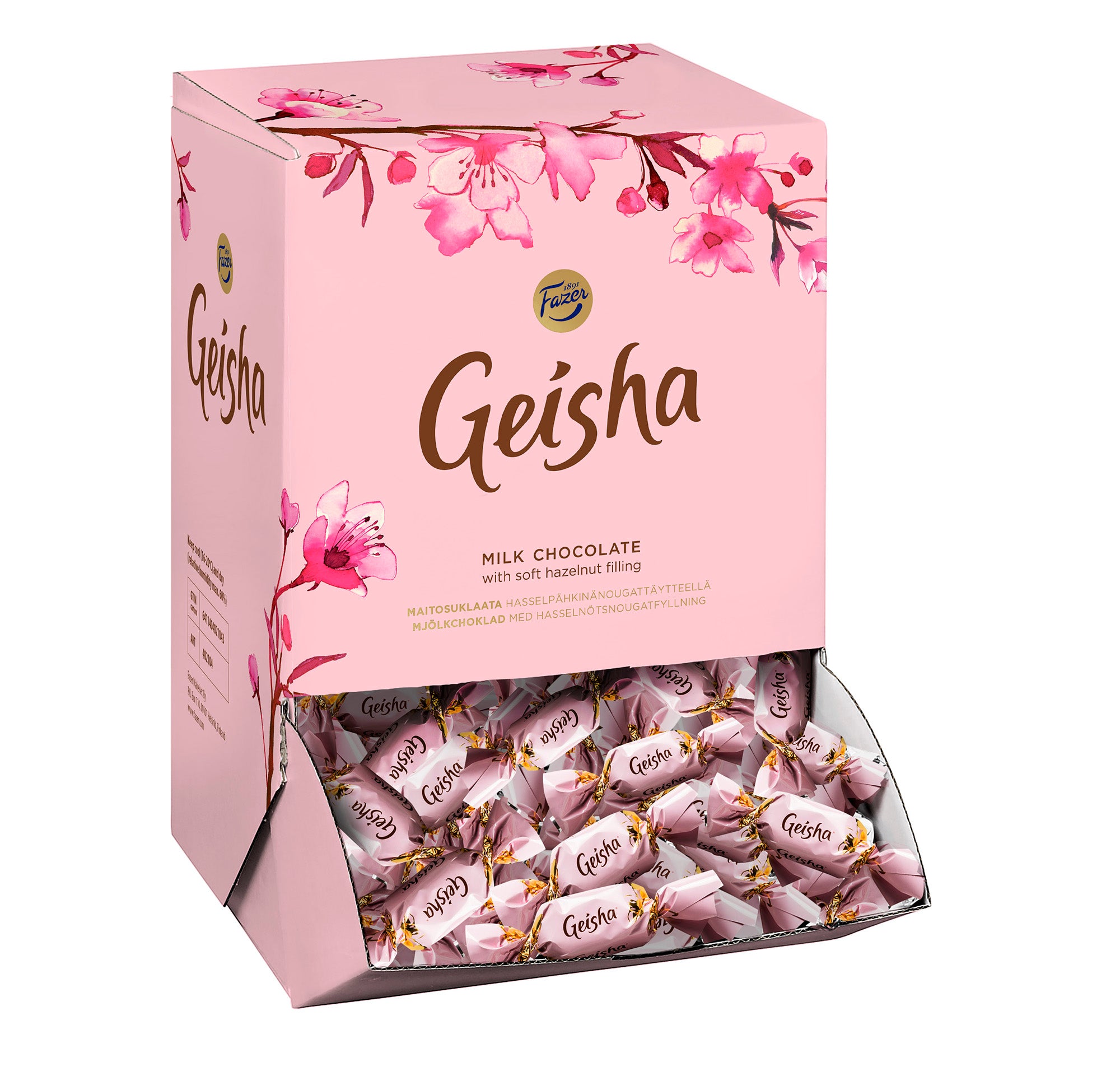 Fazer Geisha pähkinänougattäytteinen suklaakonvehti 3,0kg