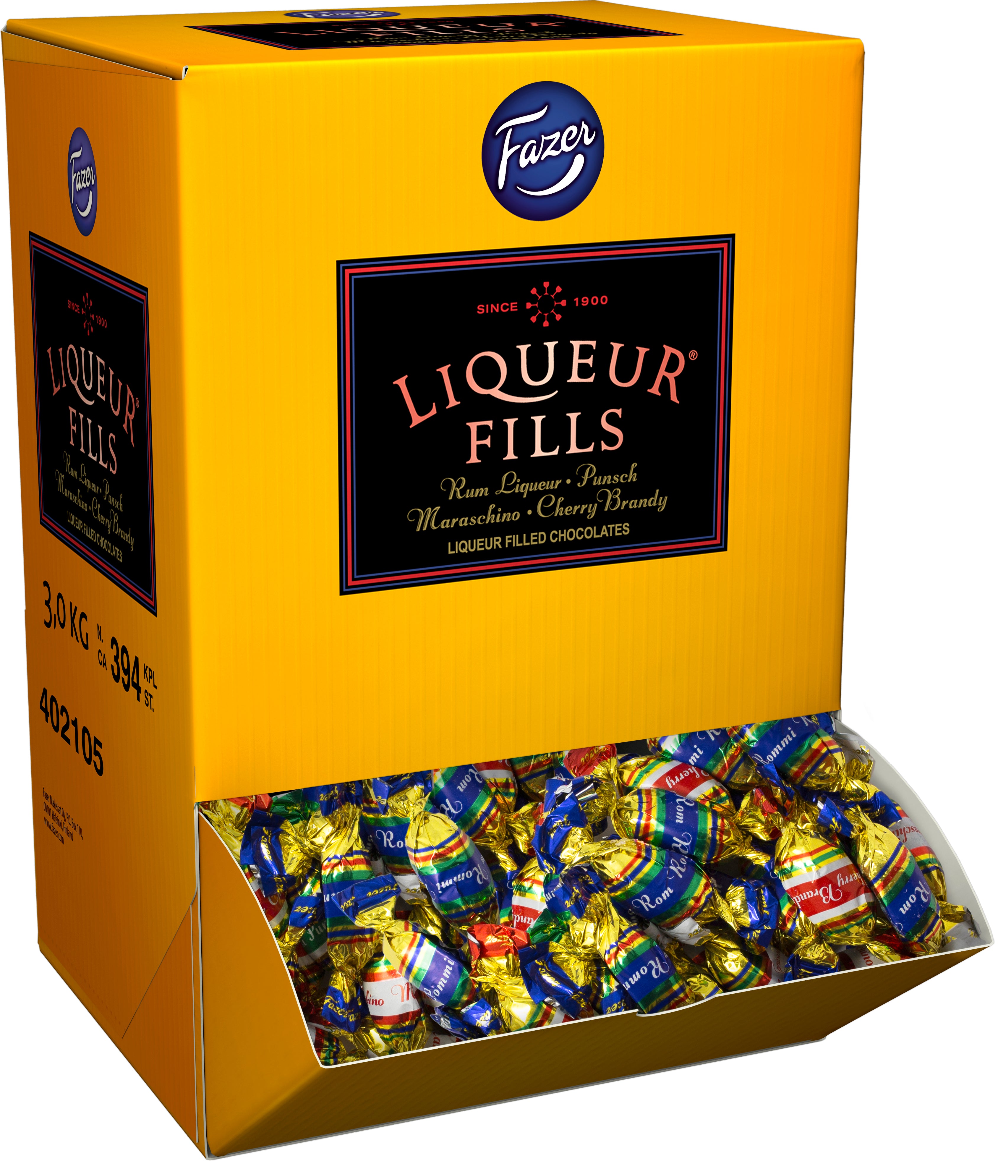 Fazer Liqueur Fills likööri suklaakonvehti 3kg