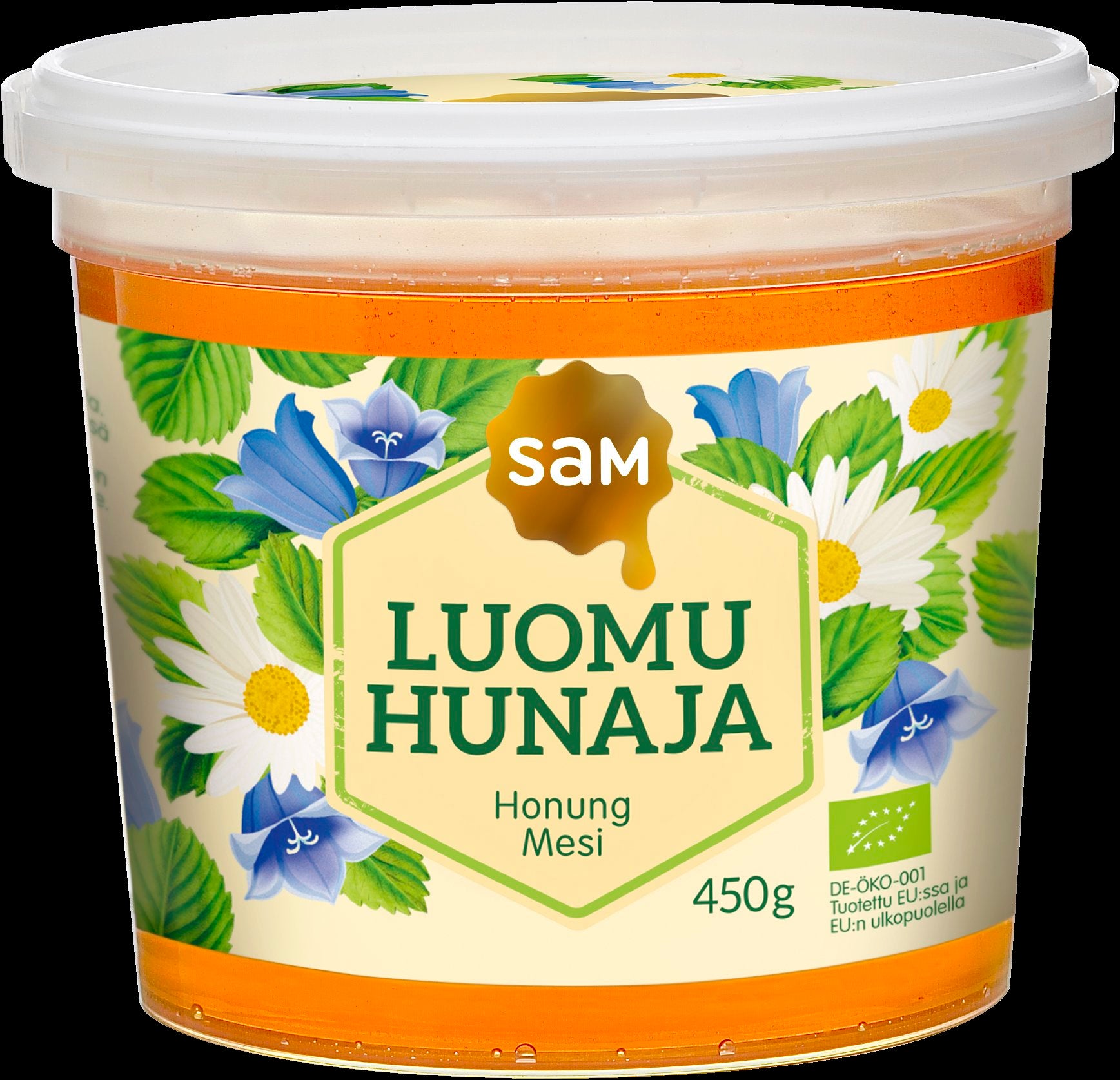 Hunajainen SAM Luomuhunaja 450g