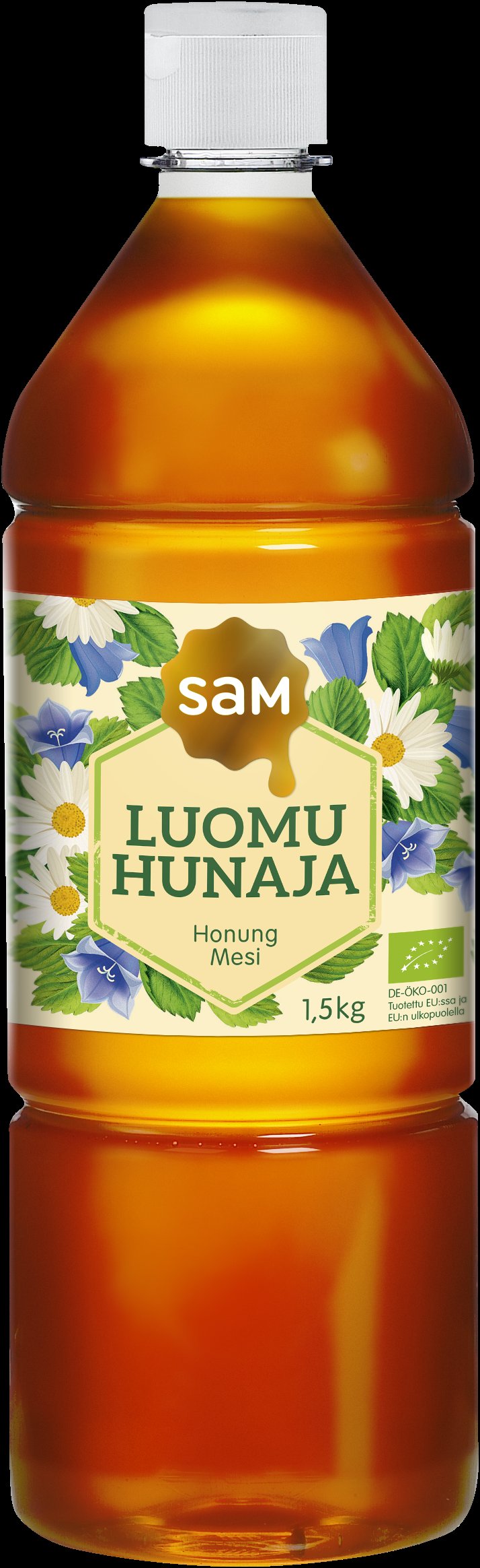 Hunajainen SAM Luomuhunaja 1,5Kg