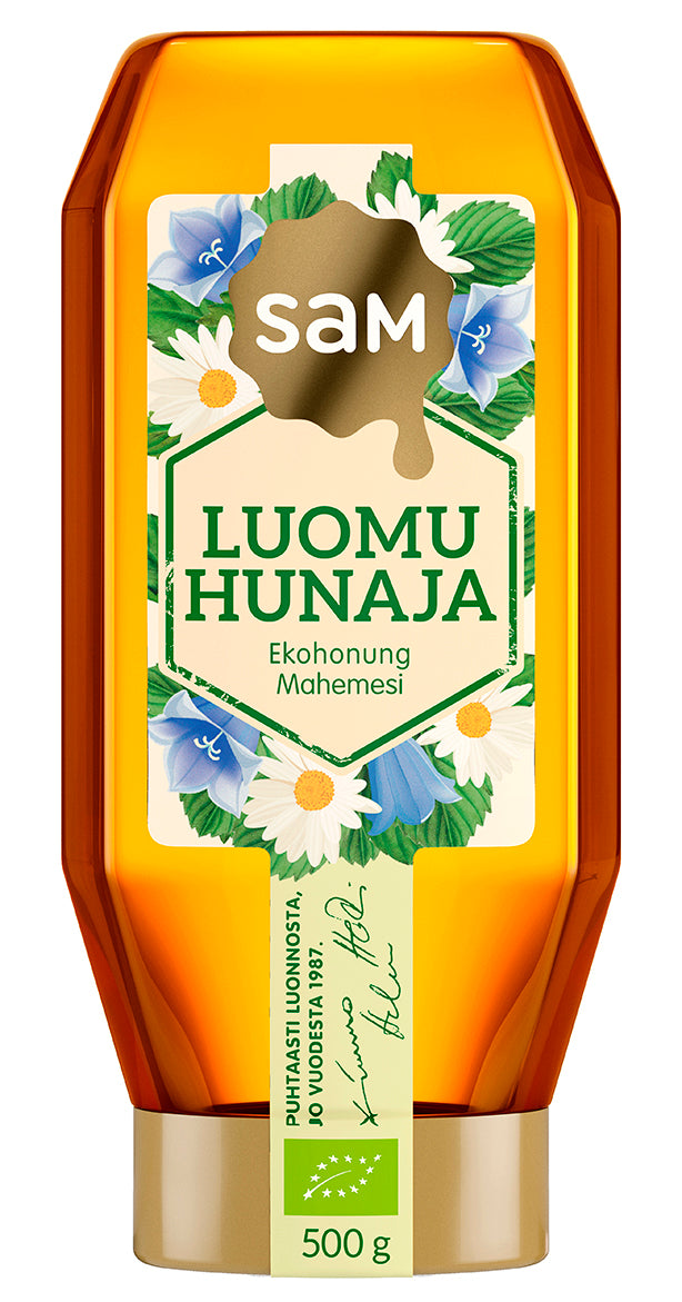 Hunajainen SAM Luomuhunaja 500g