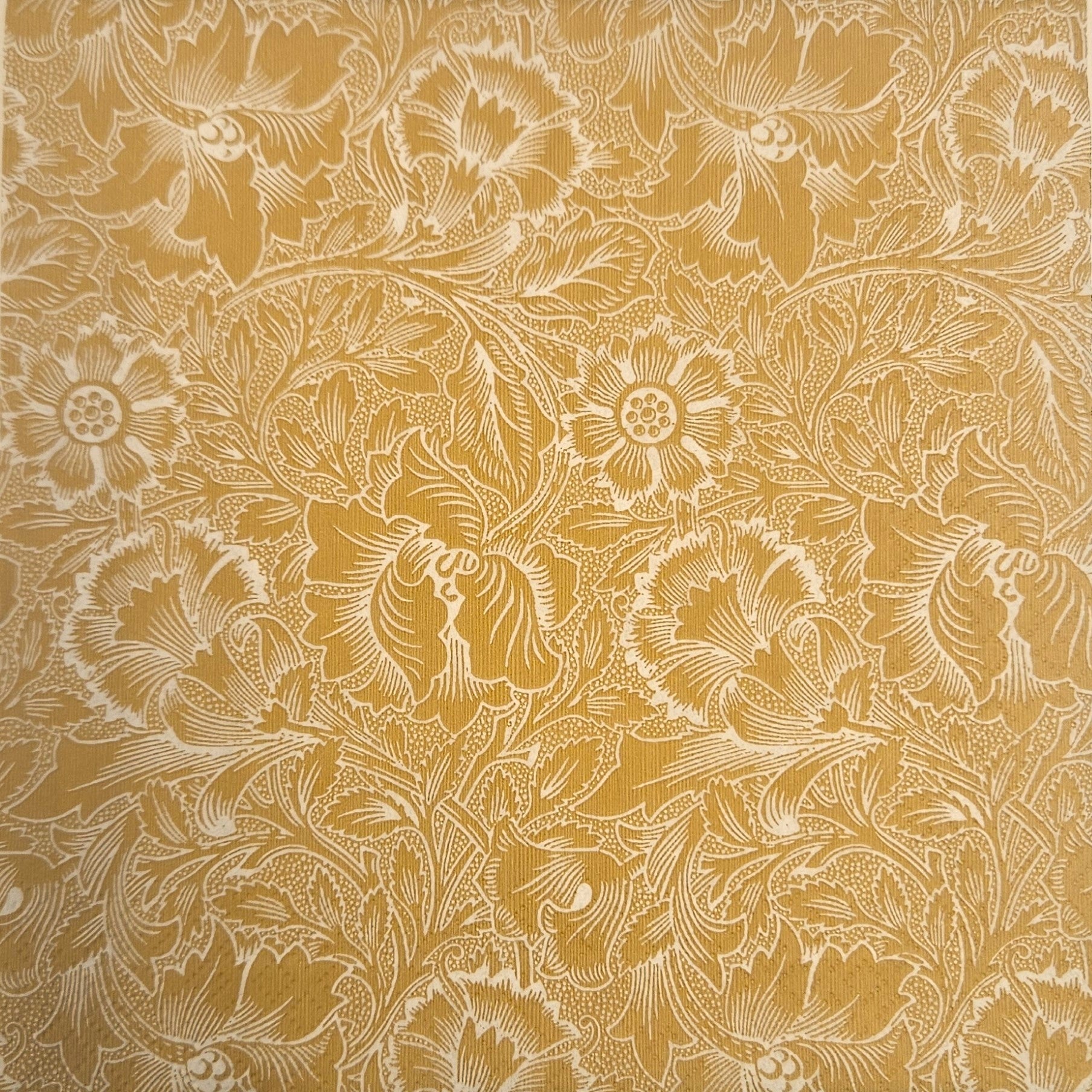 William Morris Pink & Poppy beige lautasliina 20kpl/33cm