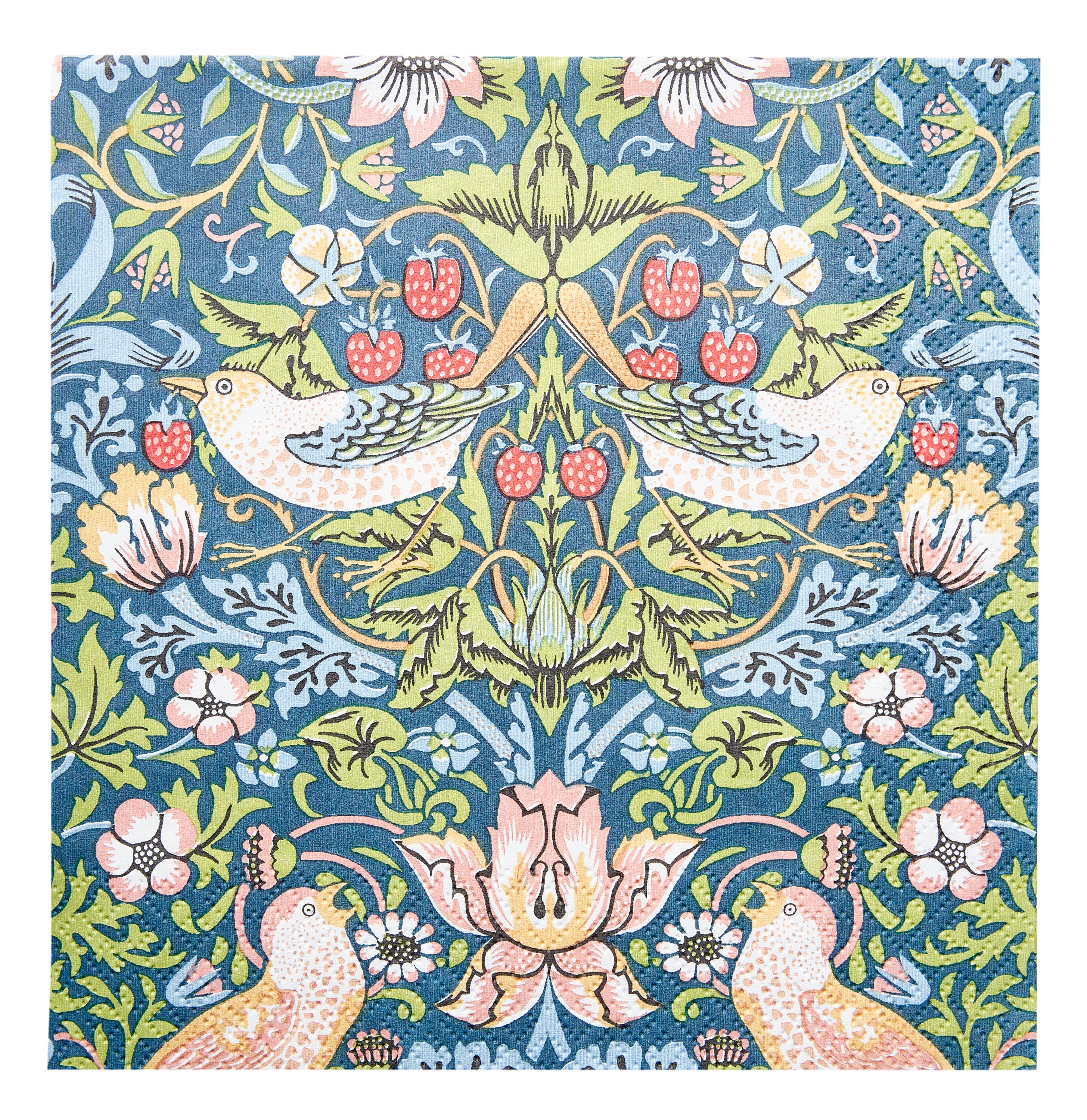 William Morris Strawberry Thief sininen lautasliina 20kpl/33cm