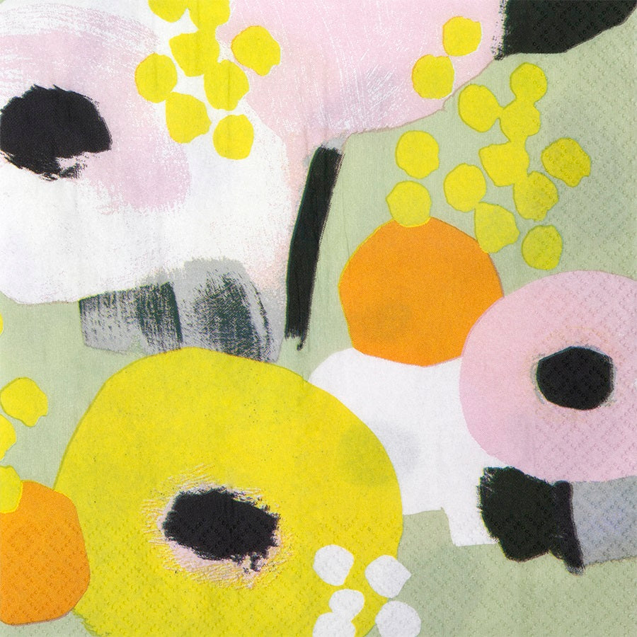 Pentik Havi tissue lautasliina Mimosa keltainen 24cm 20kpl