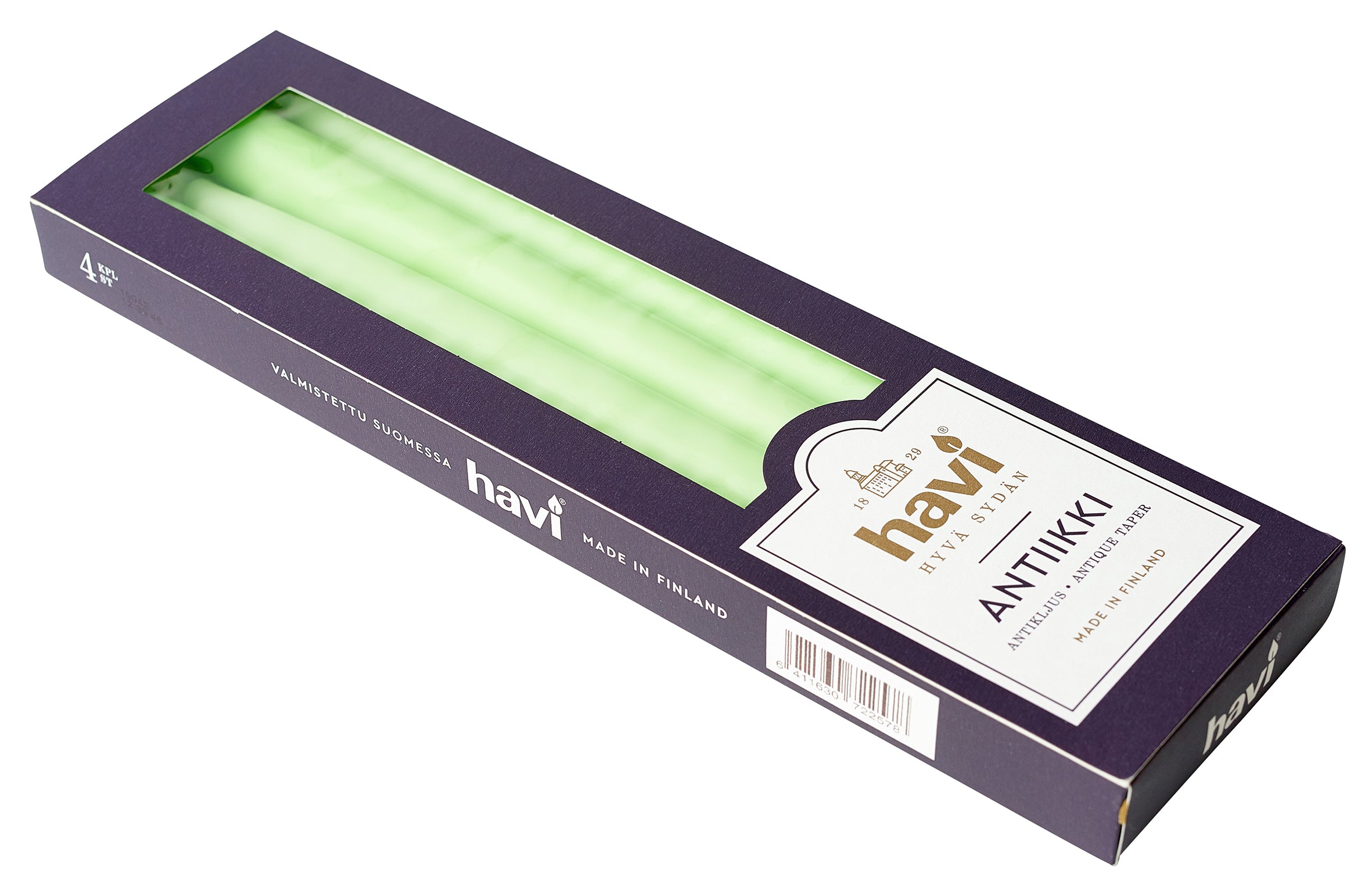 Havi antiikkikynttilä Koivu 28cm 4kpl 8 h