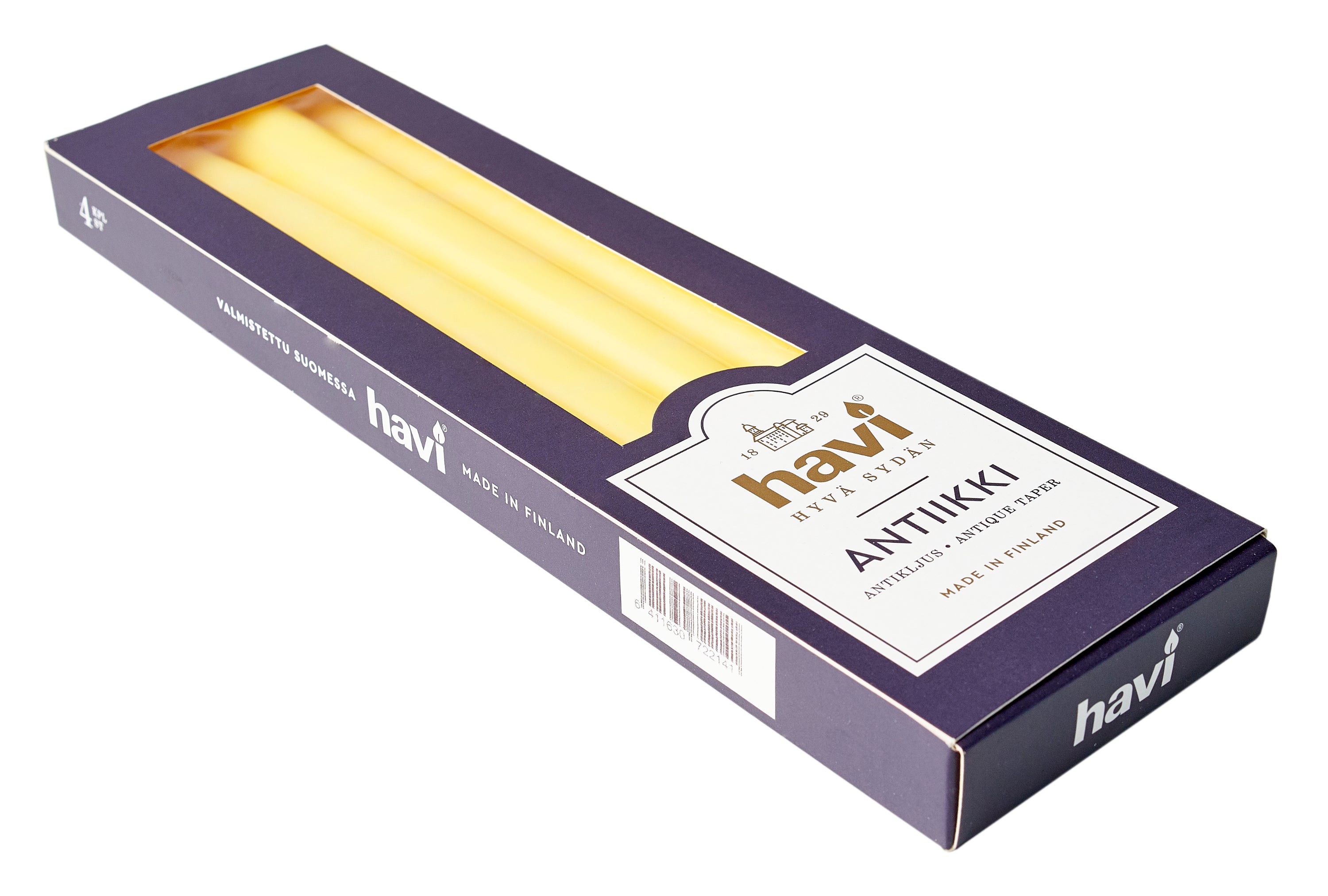 Havi sitruuna antiikkikynttilä 4kpl/28cm