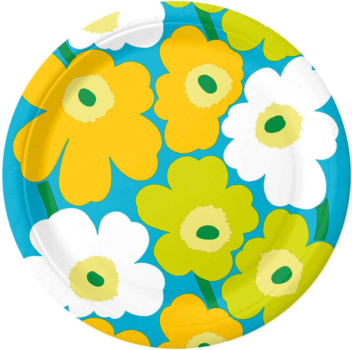 Lautanen 18cm 10x10kpl Marimekko Unikko sinivihreä