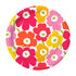 Lautanen 23cm 20x20kpl Marimekko Mini unikko pinkkikeltainen