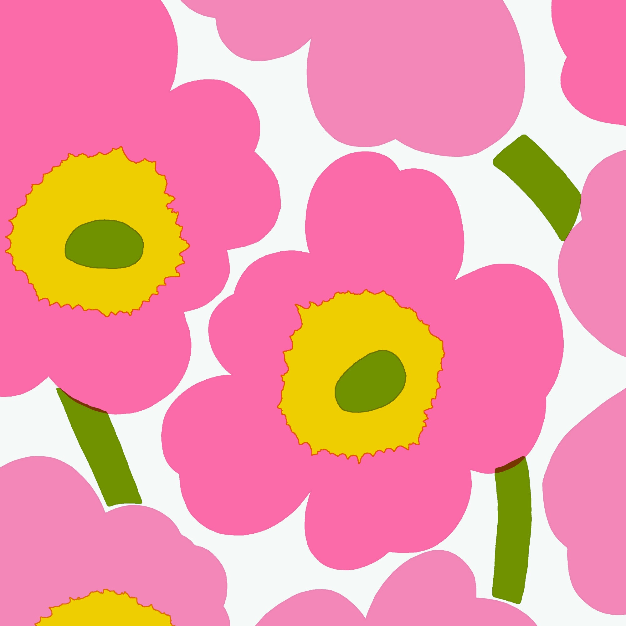 Marimekko Unikko pinkki lautasliina 20kpl/33cm