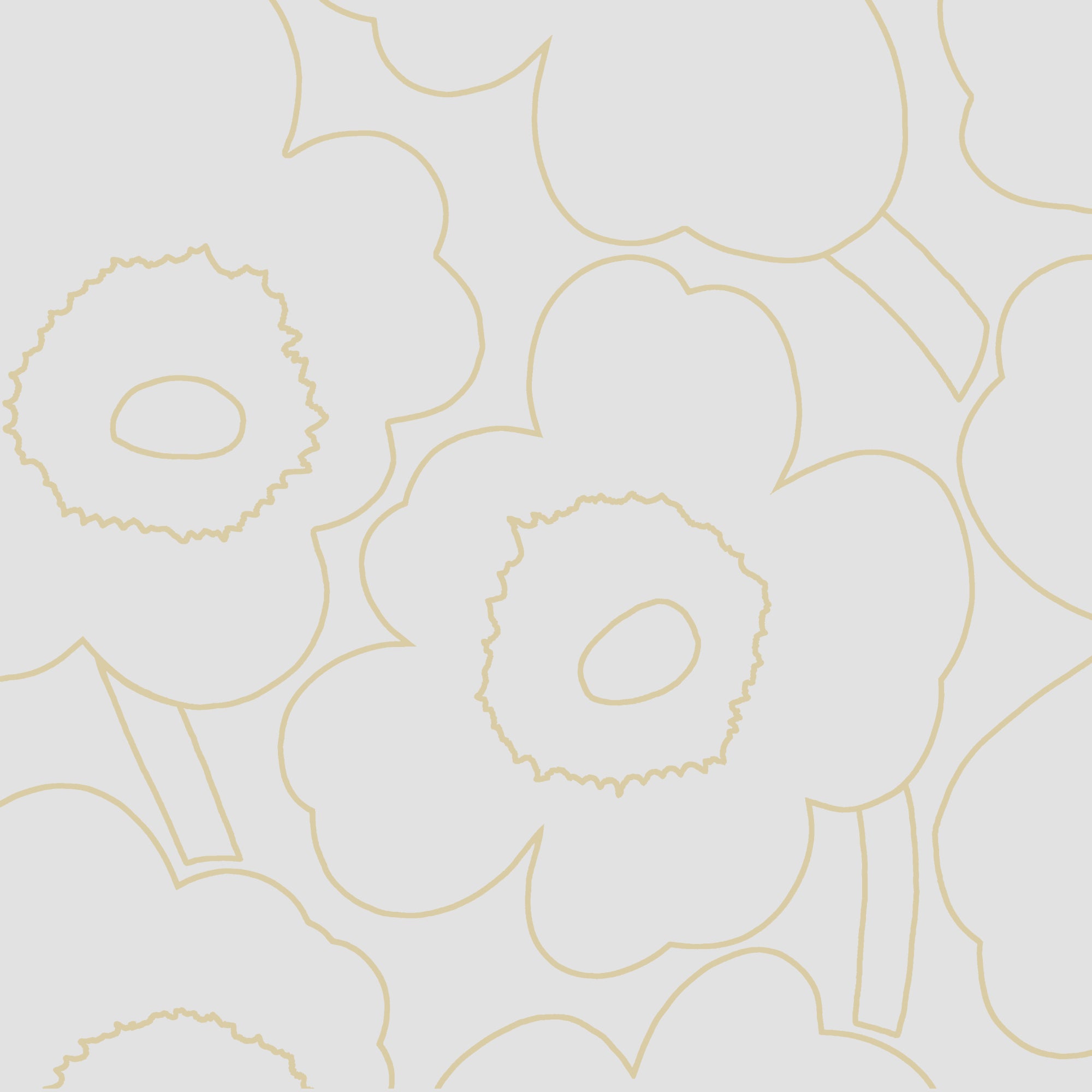 Marimekko lautasliina Piirto Unikko kermakulta 20kpl/33cm