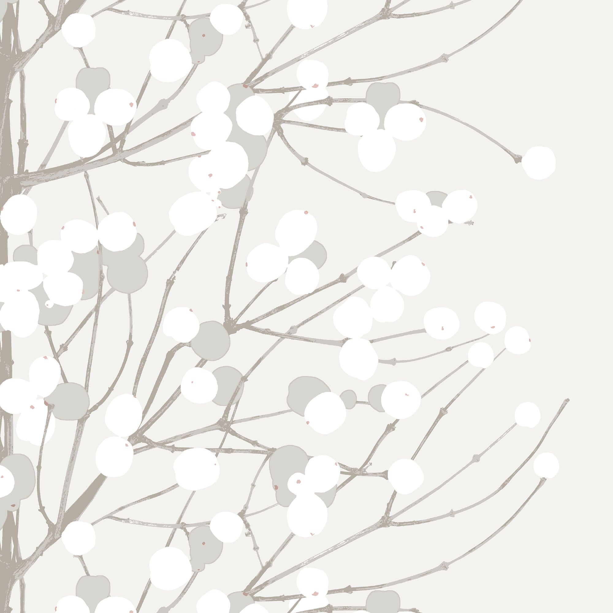 Marimekko lautasliina Lumimarja valkoinen 20kpl/33cm