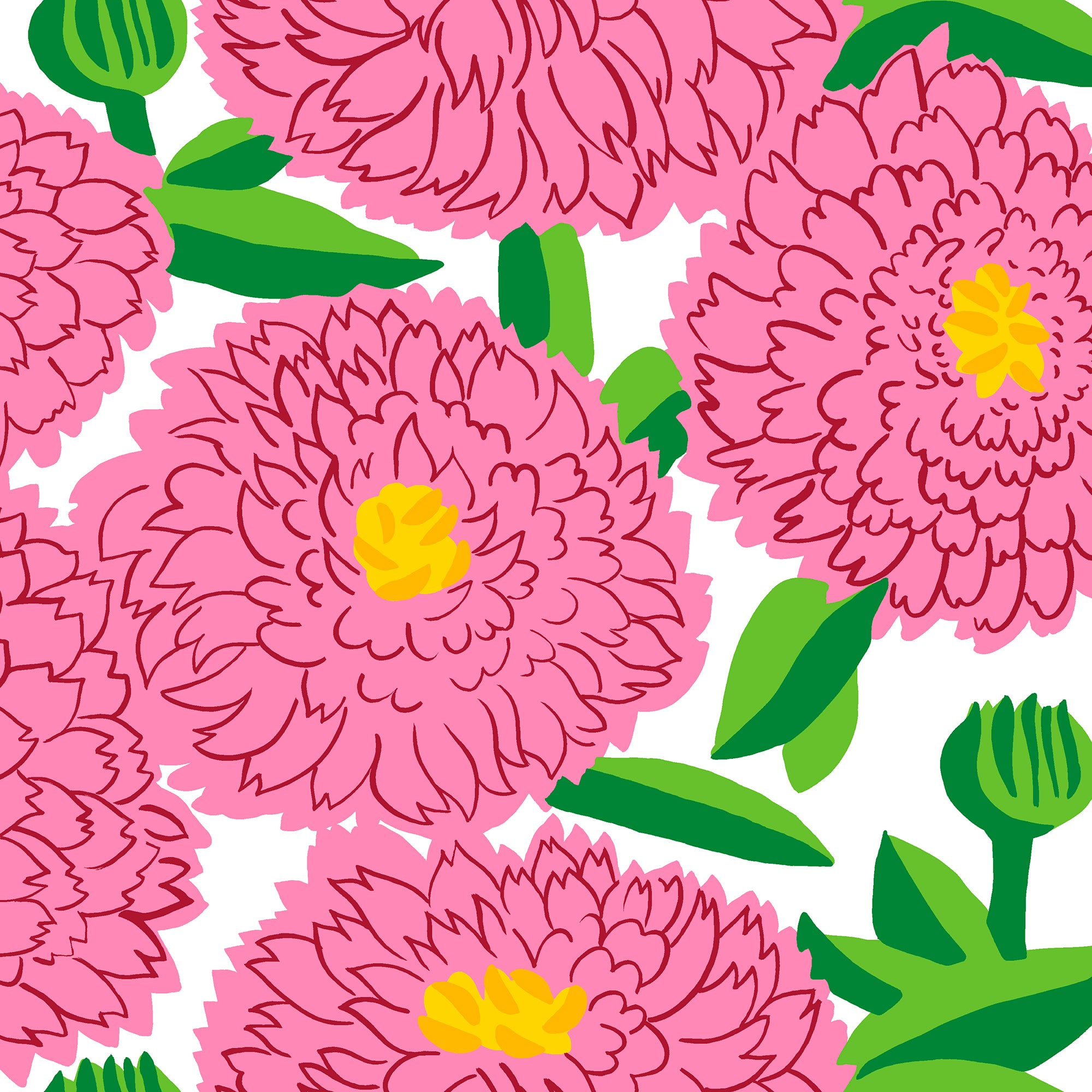 Marimekko lautasliina Primavera pinkki 20kpl/33cm