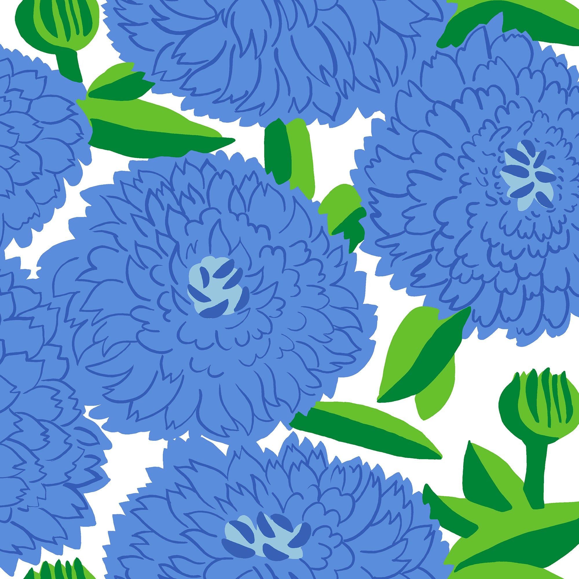 Marimekko lautasliina Primavera sininen 20kpl/33cm