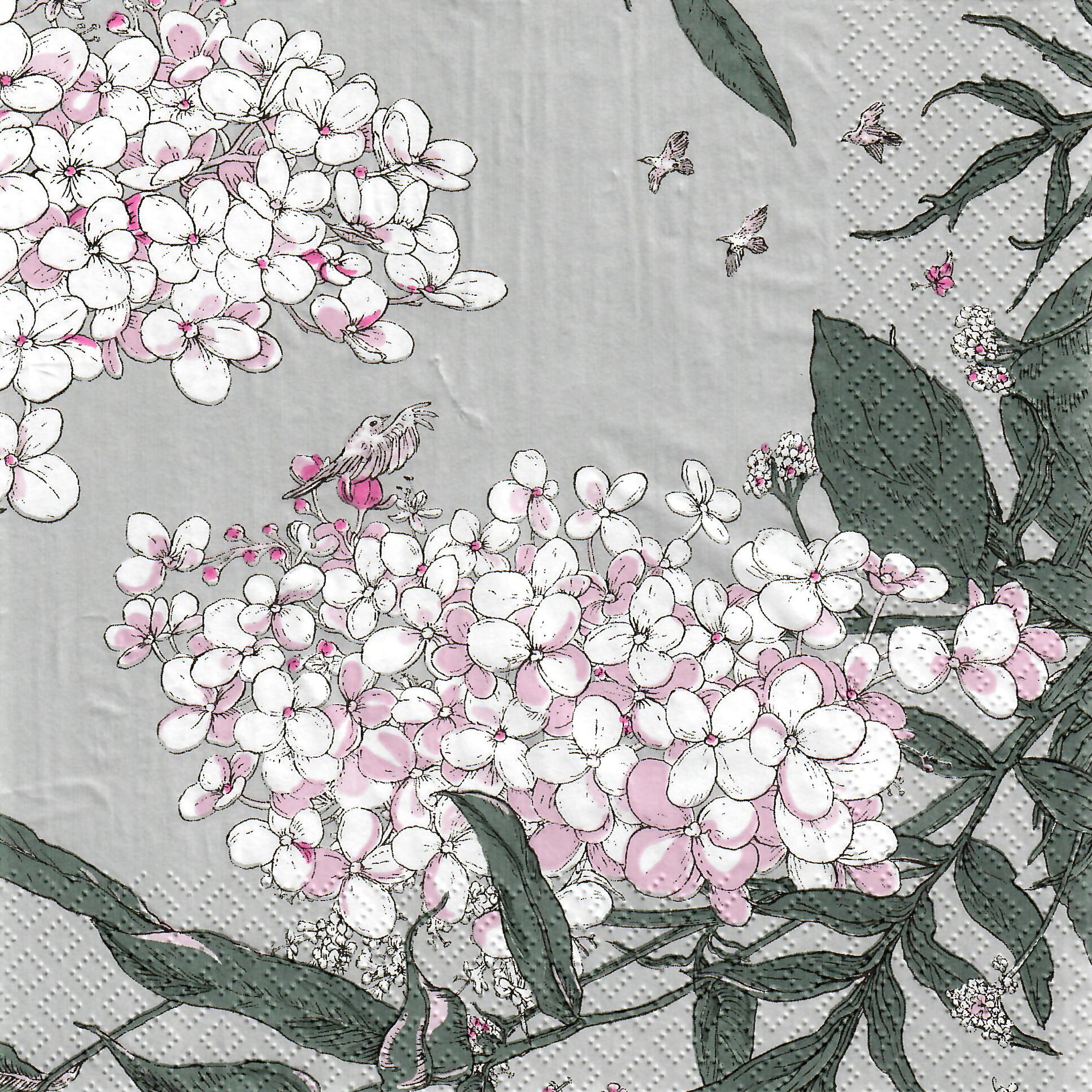 Havi Nuppu tissue lautasliina Syysmuutto helmenharmaa 24cm 20kpl