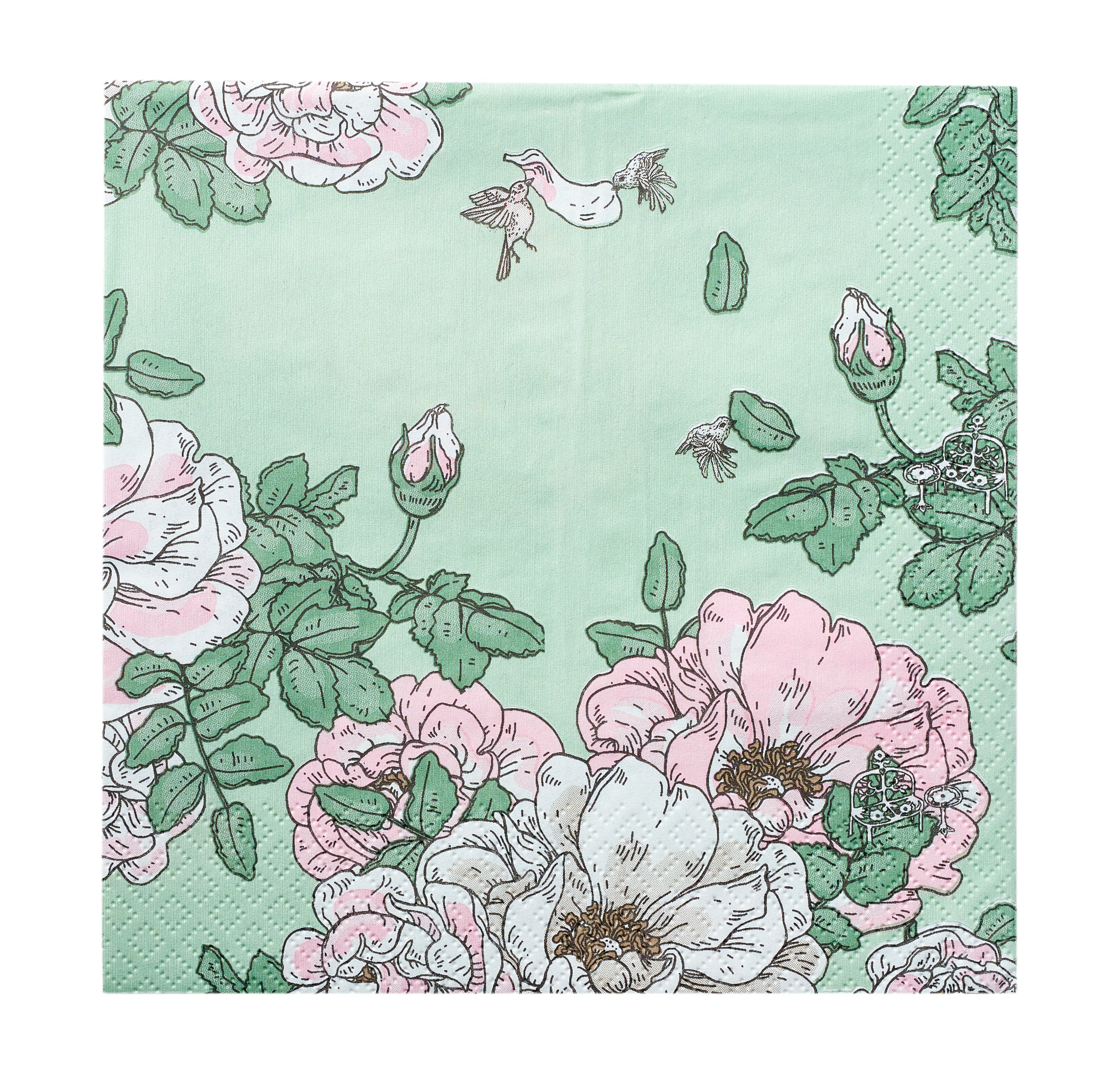 Havi Nuppu tissue lautasliina Juhannusmuistot vaaleanvihreä 24cm 20kpl