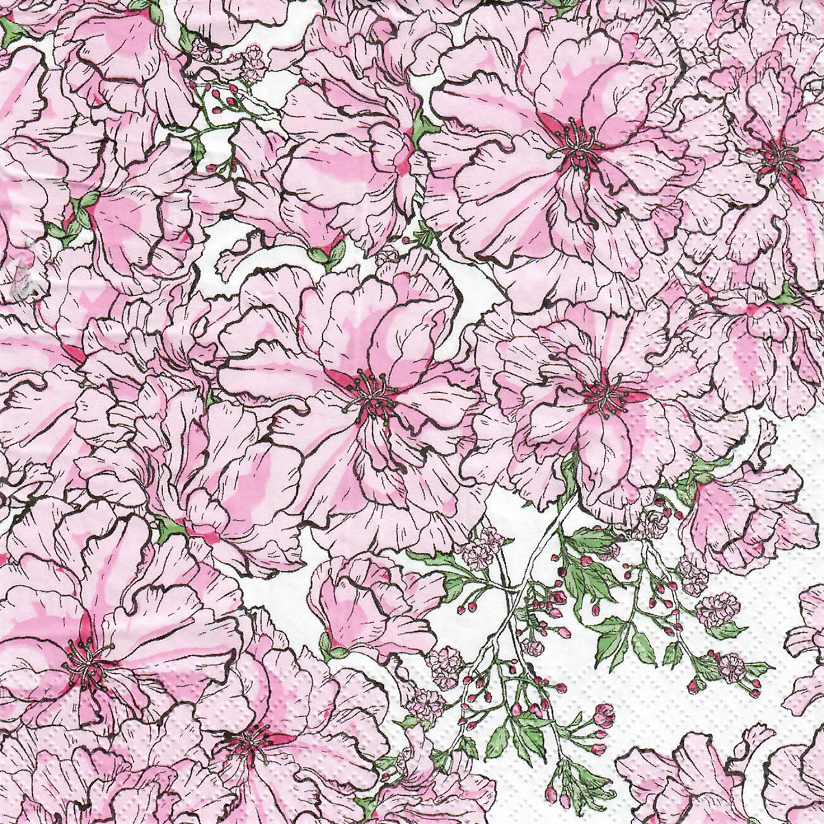 Havi Nuppu tissue lautasliina Kirsikkajuhla vaaleanpunainen 33cm 20kpl