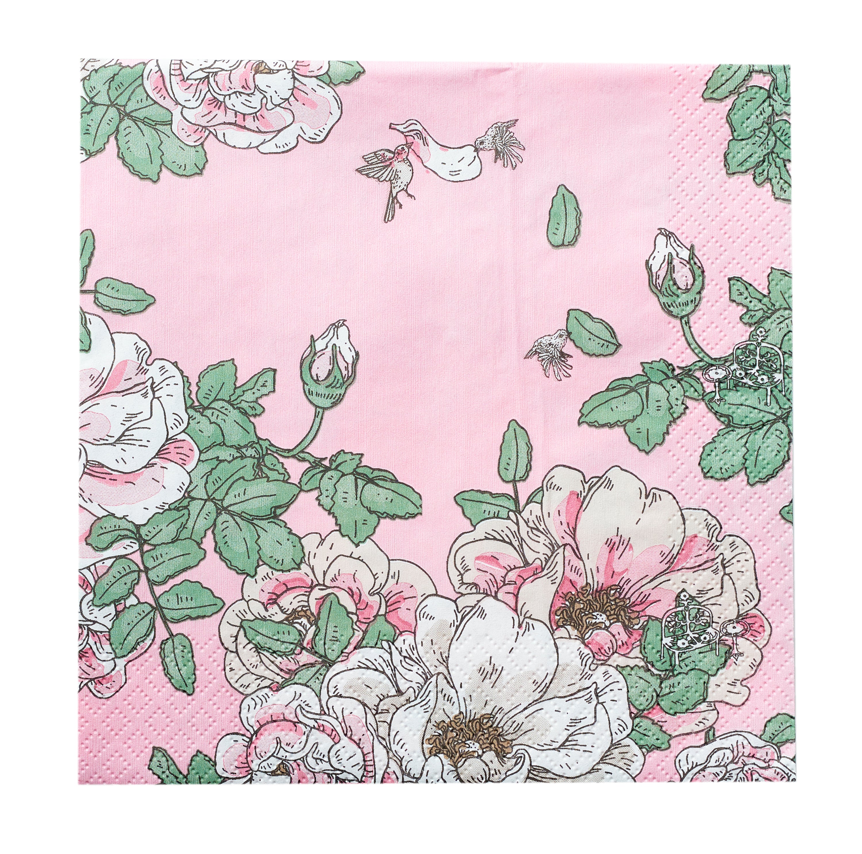 Havi Nuppu tissue lautasliina Juhannusmuistot vaaleanpunainen 33cm 20kpl