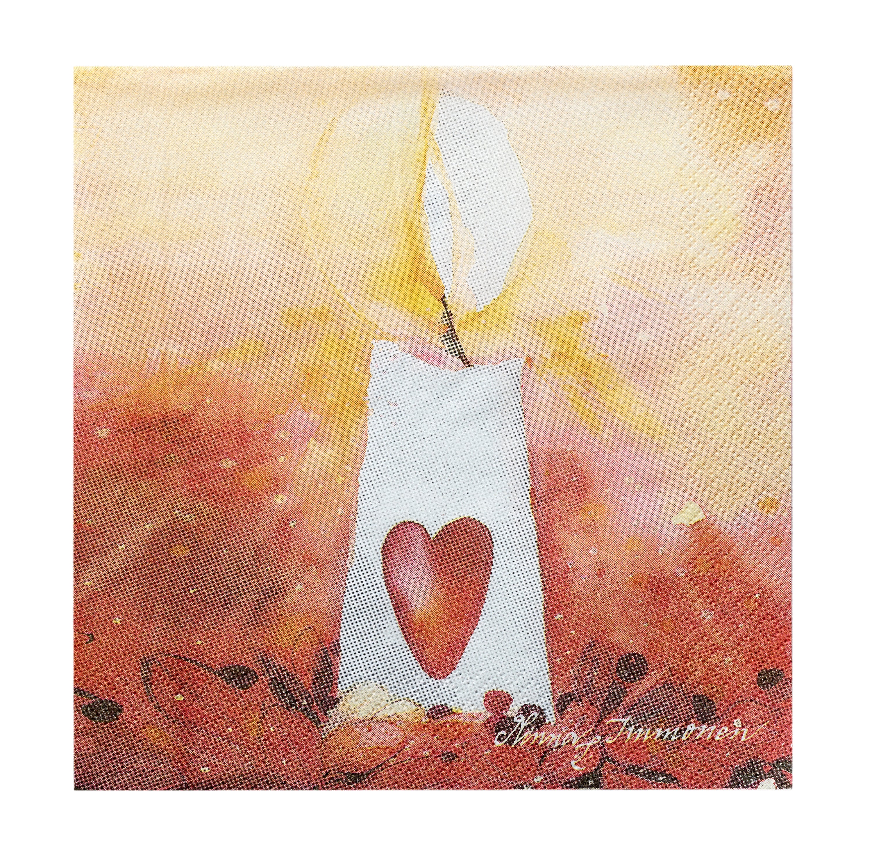 Havi tissue lautasliina Kynttilän sydän 33cm 20kpl