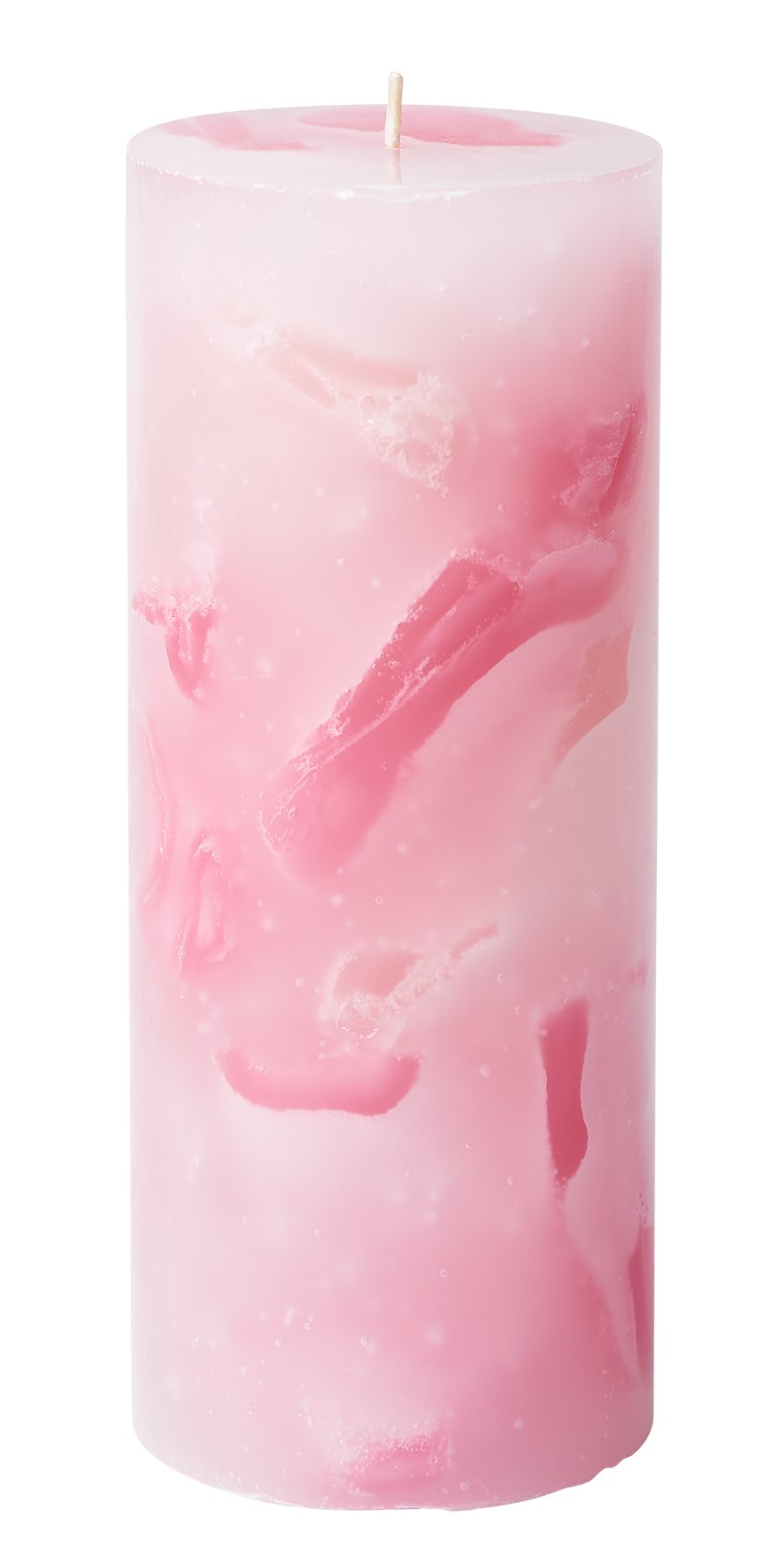 Havi 1kpl/7cmx17cm Topaasi vaaleanpunainen pöytäkynttilä 65 h