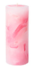 Havi 1kpl/7cmx17cm Topaasi vaaleanpunainen pöytäkynttilä 65 h