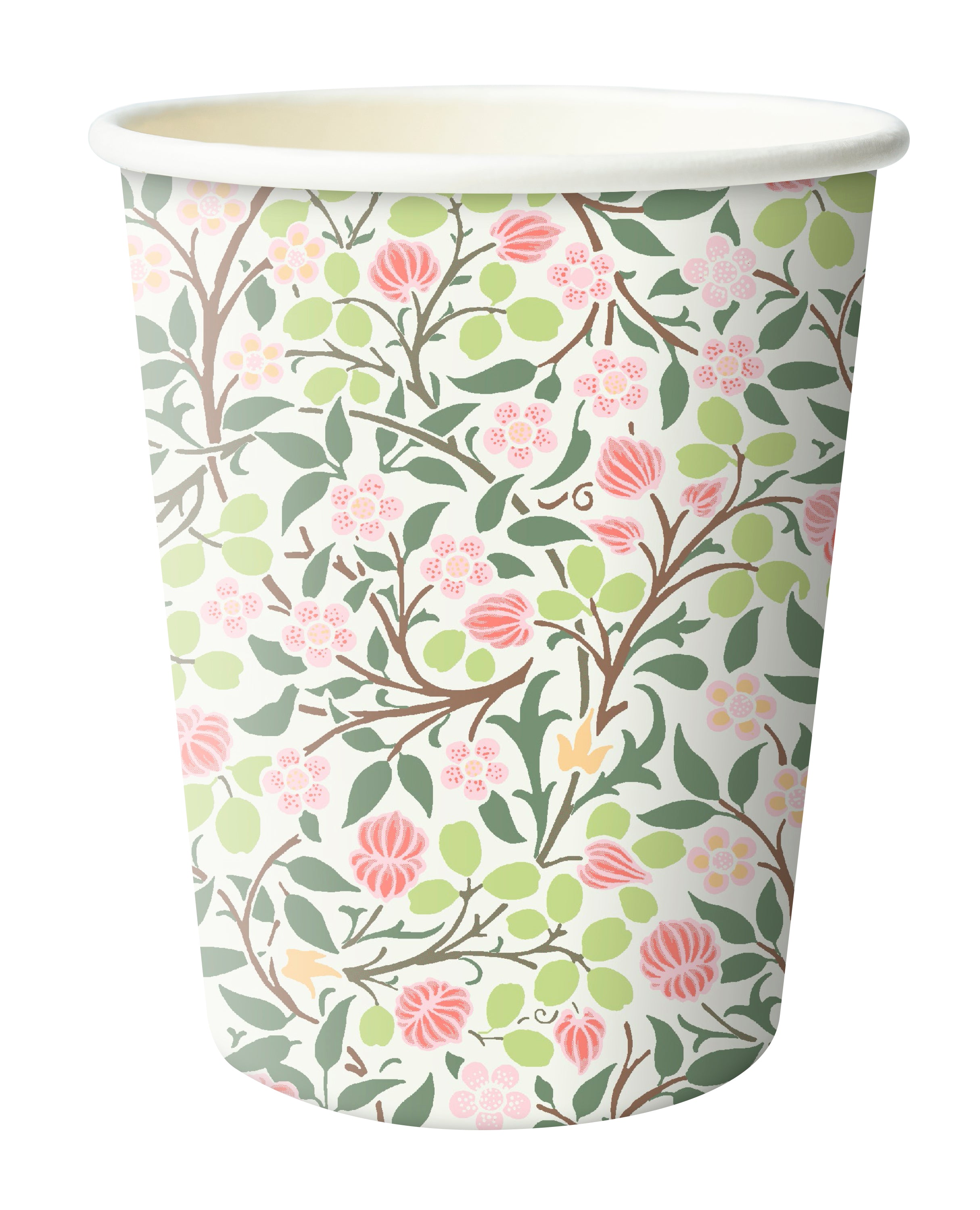 Kuumakuppi 250ml 16x10kpl William Morris Clover vaaleannpunainen FSC