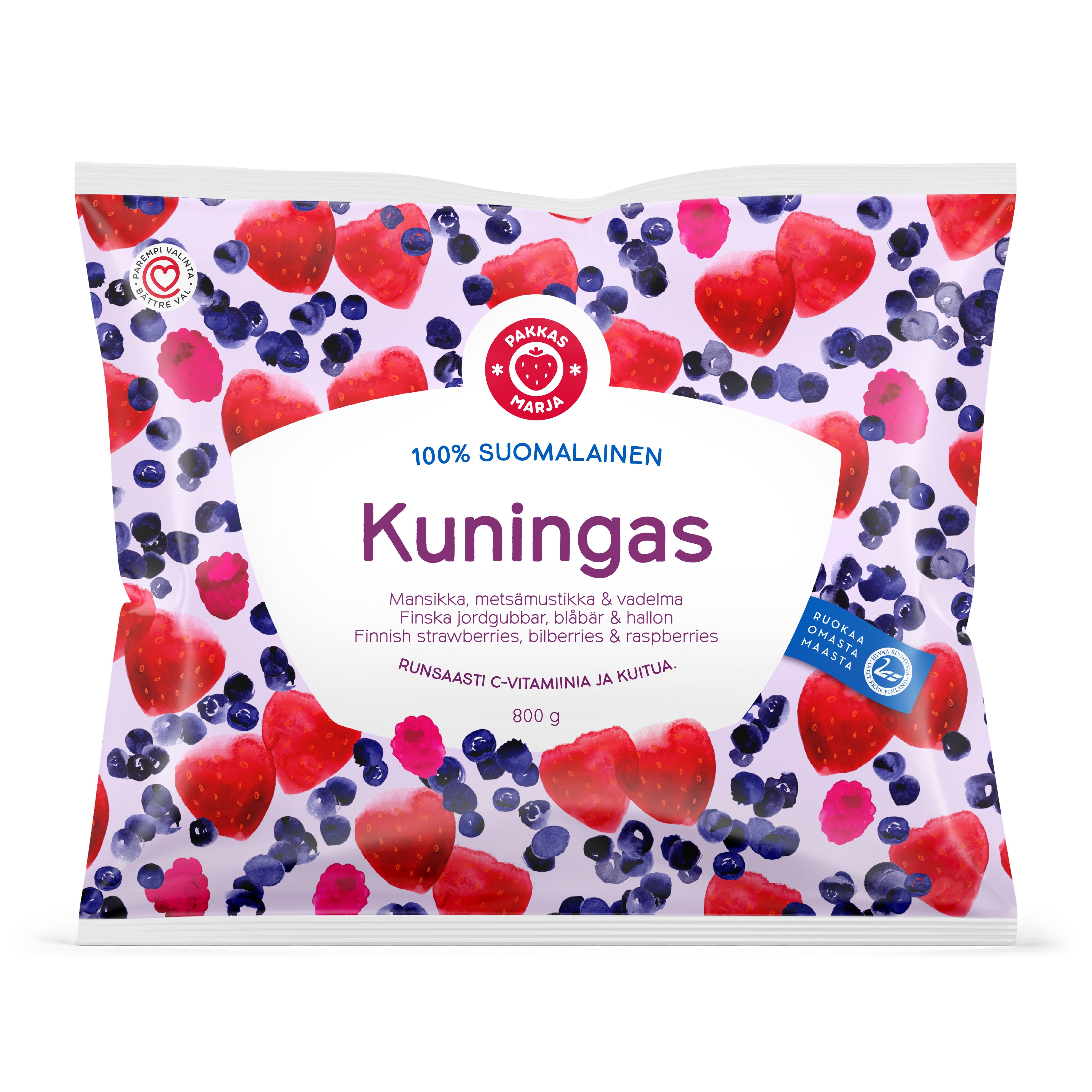 Pakkasmarja 800g Suomalainen Kuningas Marjasekoitus