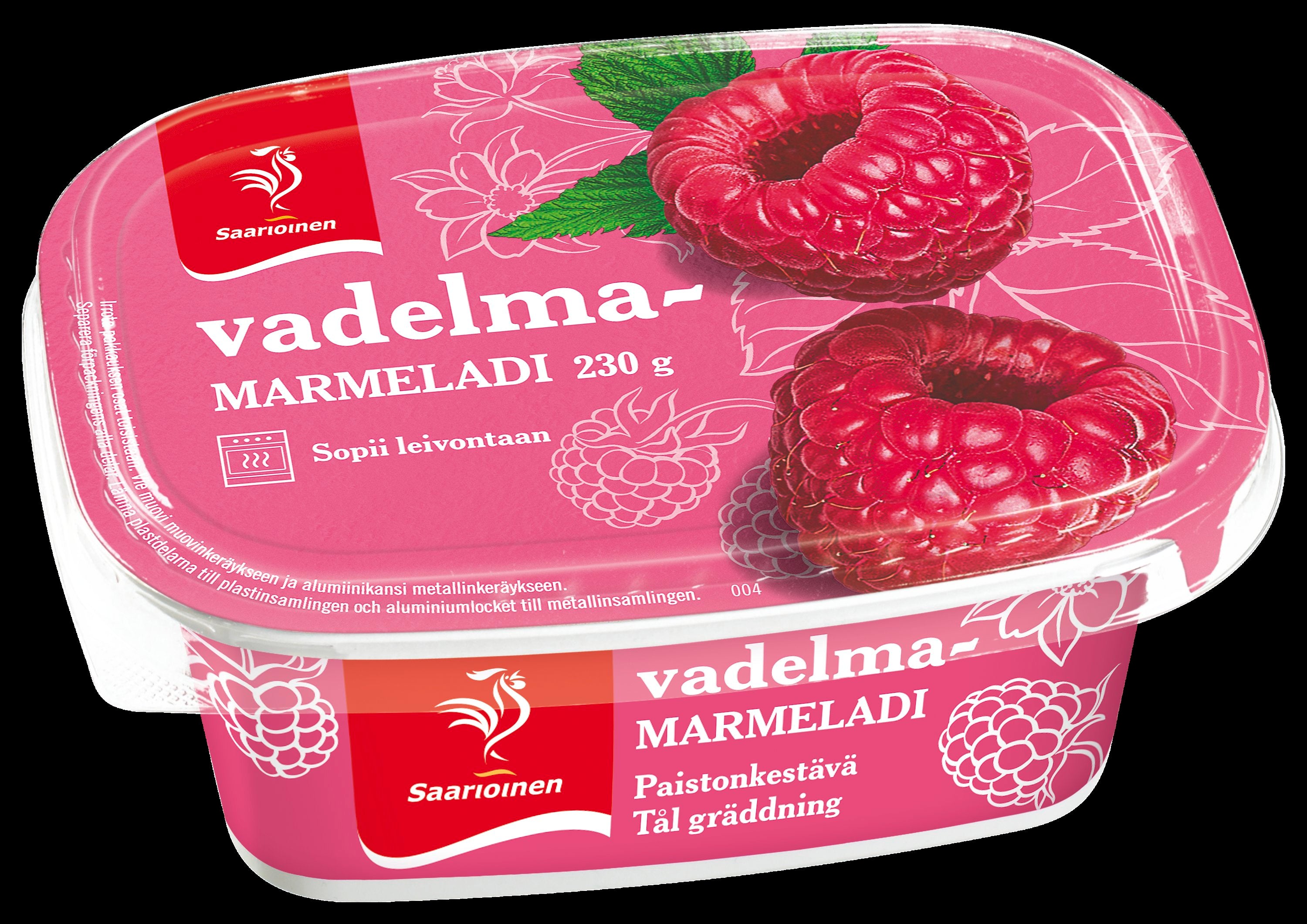 Saarioinen Vadelmamarmeladi 230g