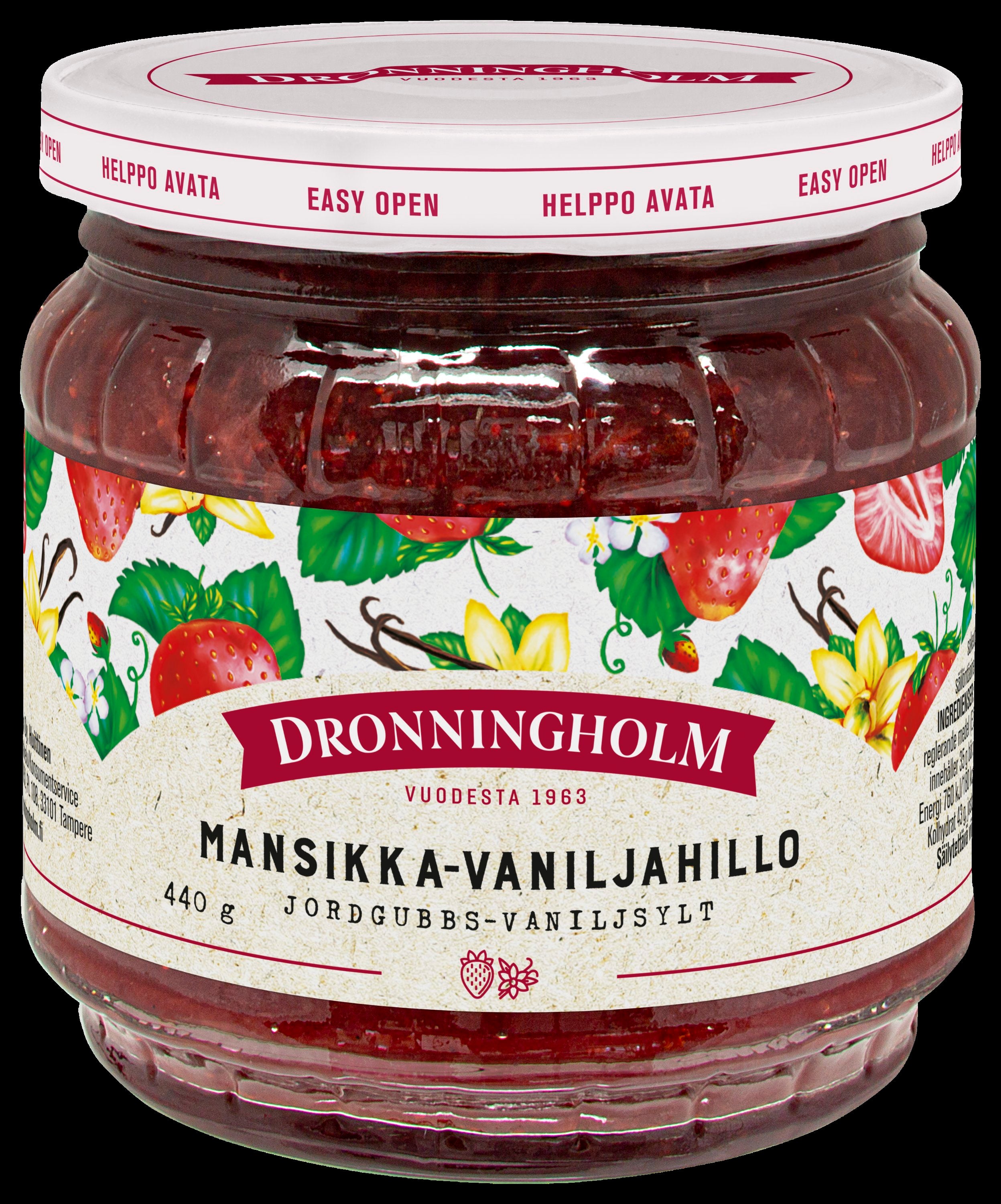 Dronningholm Mansikka-vaniljahillo 440g