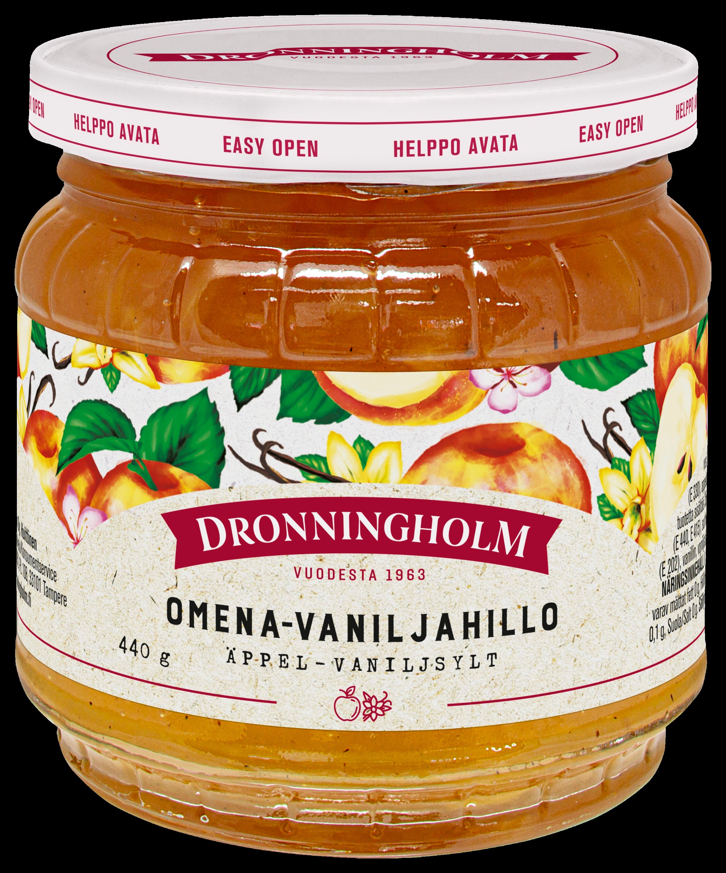 Dronningholm Omena-vaniljahillo 440g