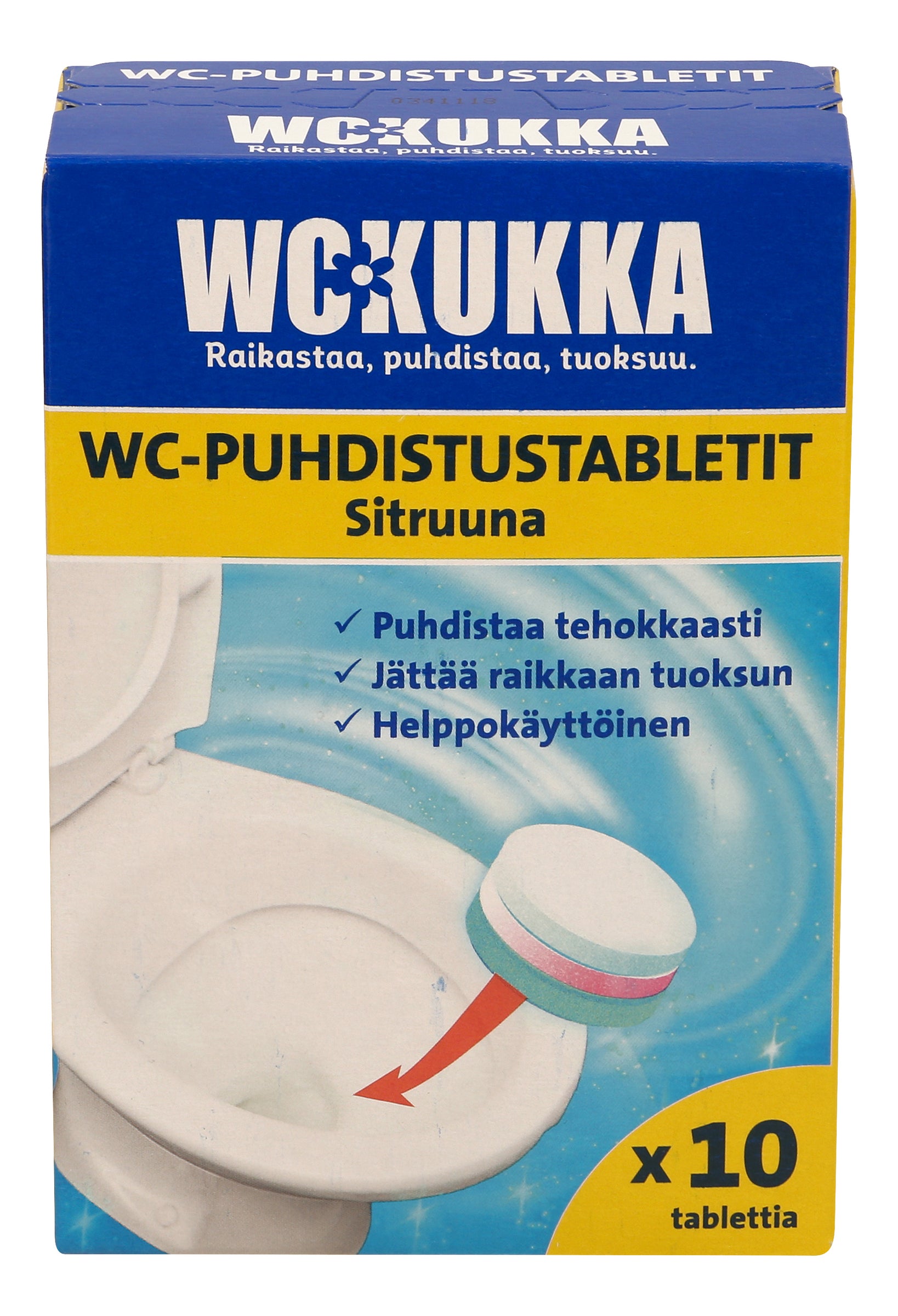 WC Kukka Sitruuna 10x25g Puhdistustablet
