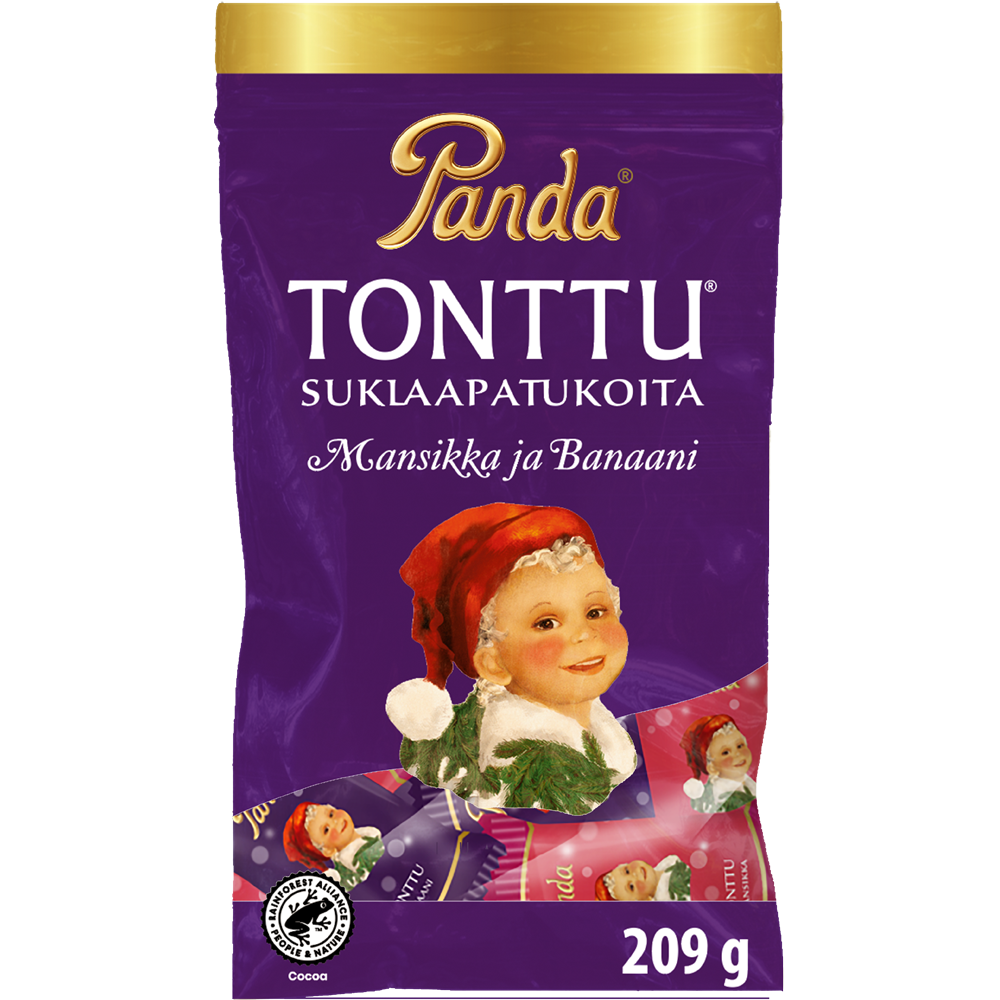 Panda Tonttu suklaapatukka 209g