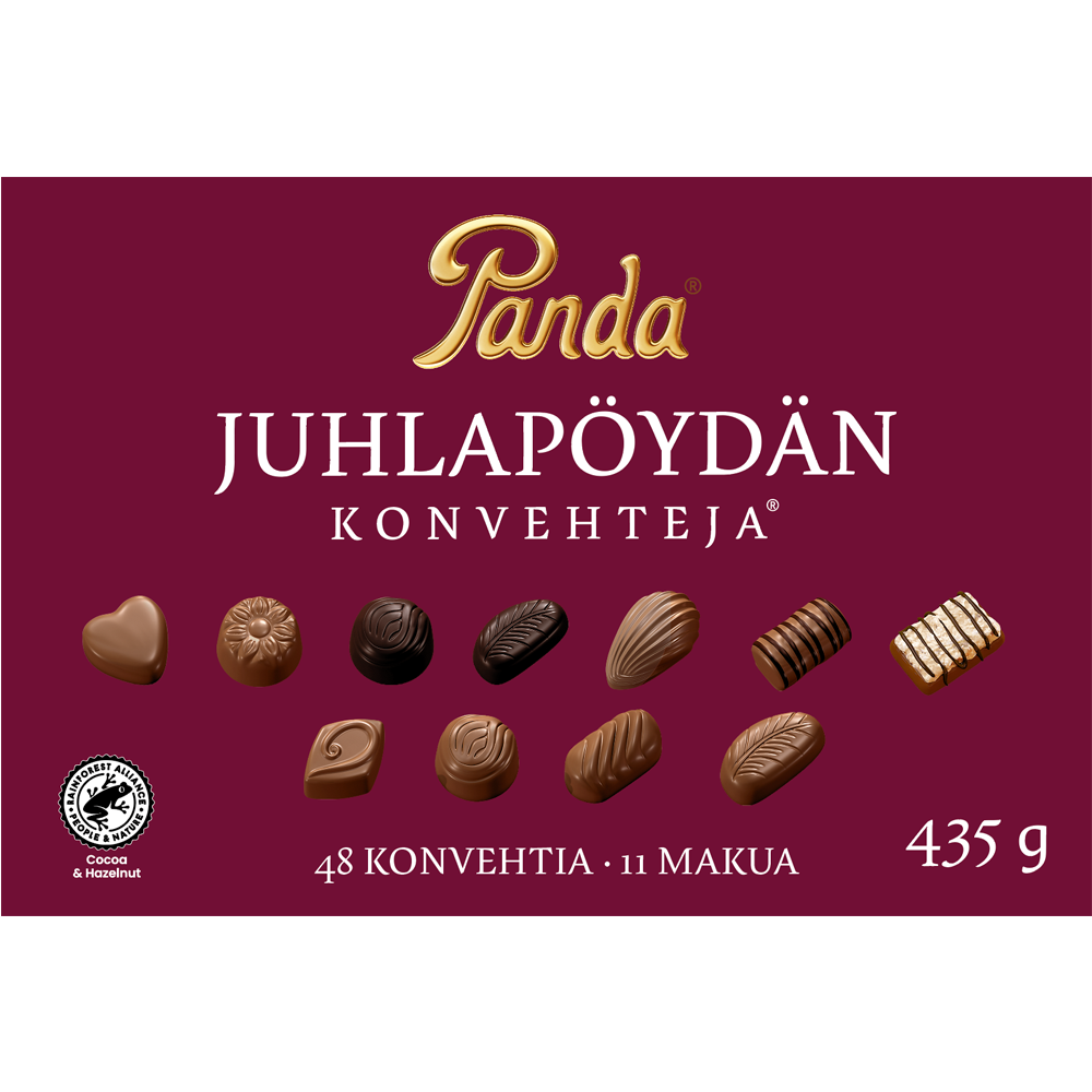 Panda Juhlapöydän suklaakonvehti 435g
