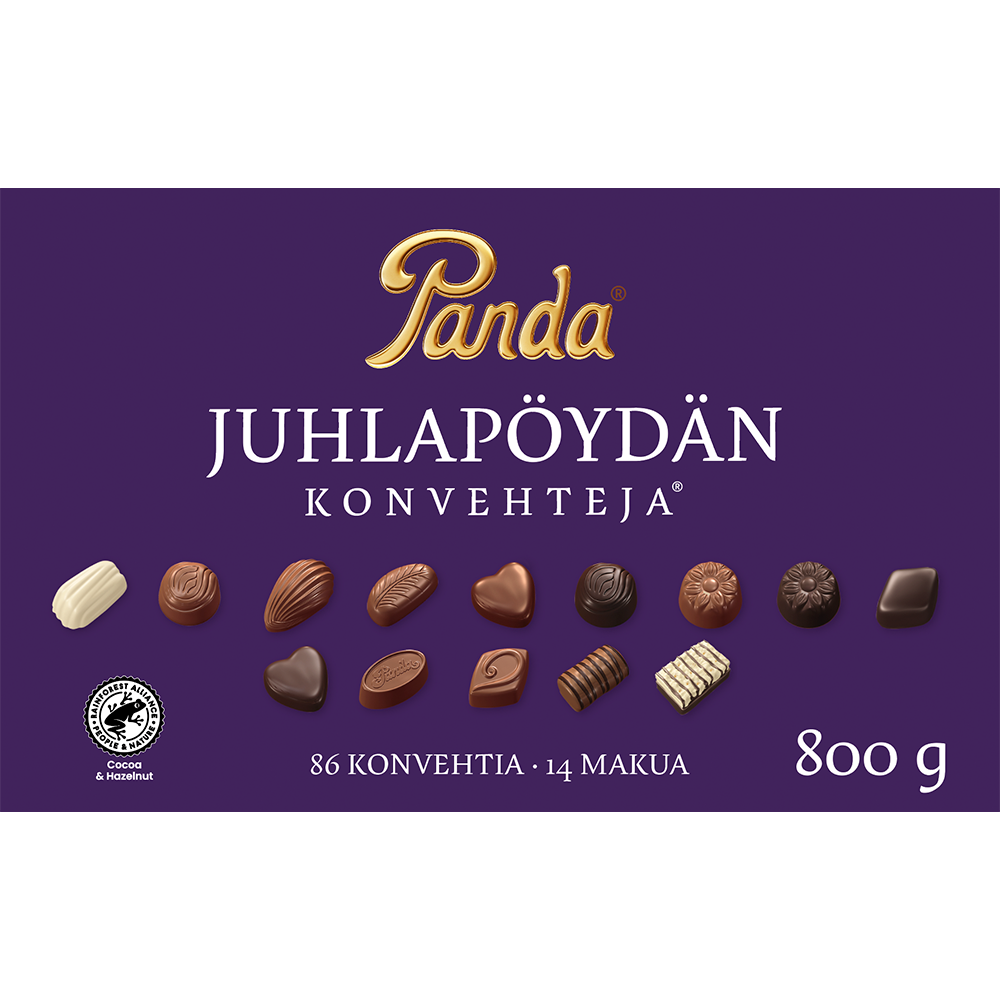Panda Juhlapöydän suklaakonvehti 800g