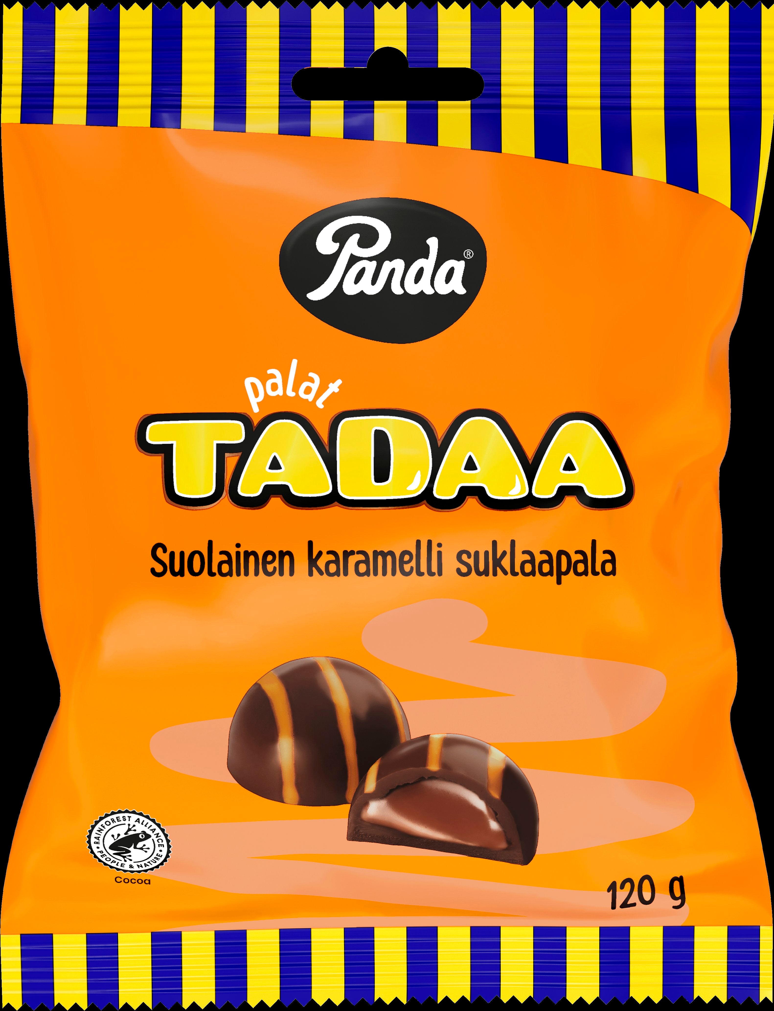 Panda Palat Tadaa suolainen karamelli suklaapala 120g