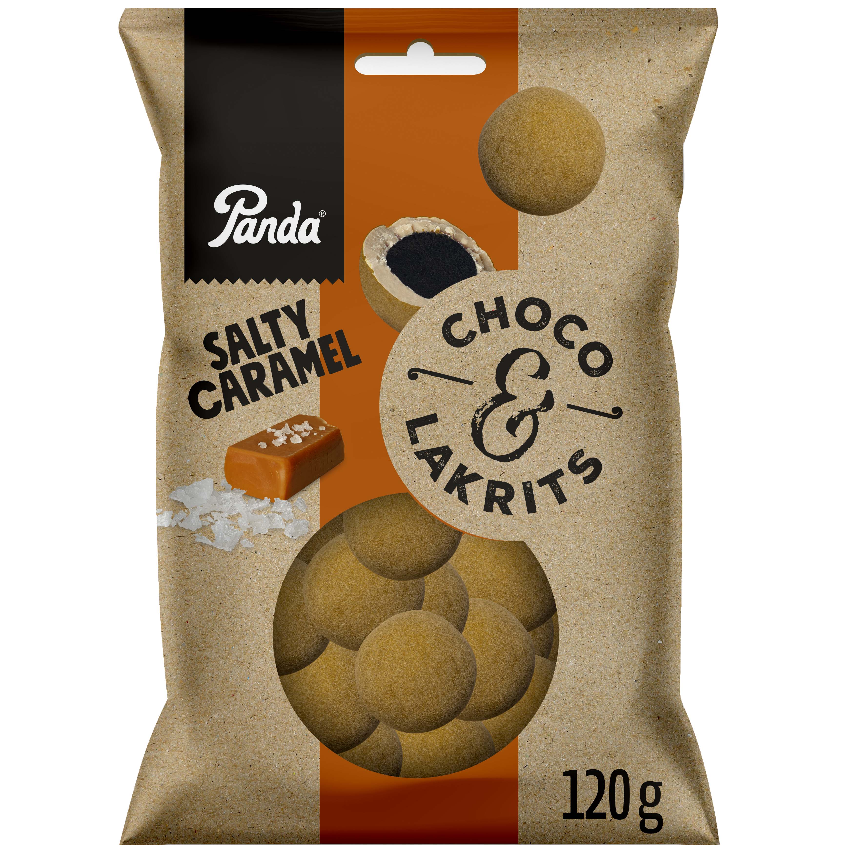 Panda Choco Lakrits suolainen karamelli suklaa lakritsi 120g