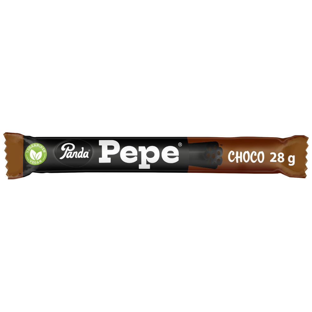 Panda Pepe choco täytelakritsipatukka 28g