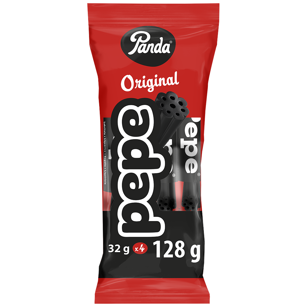 Panda Pepe original lakritsipatukka 4x32g