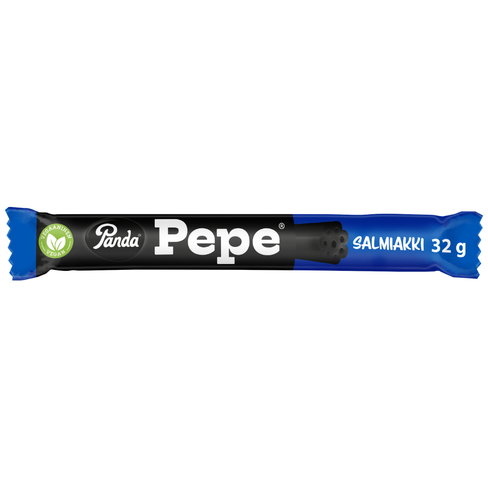 Panda Pepe salmiakki lakritsipatukka 32g