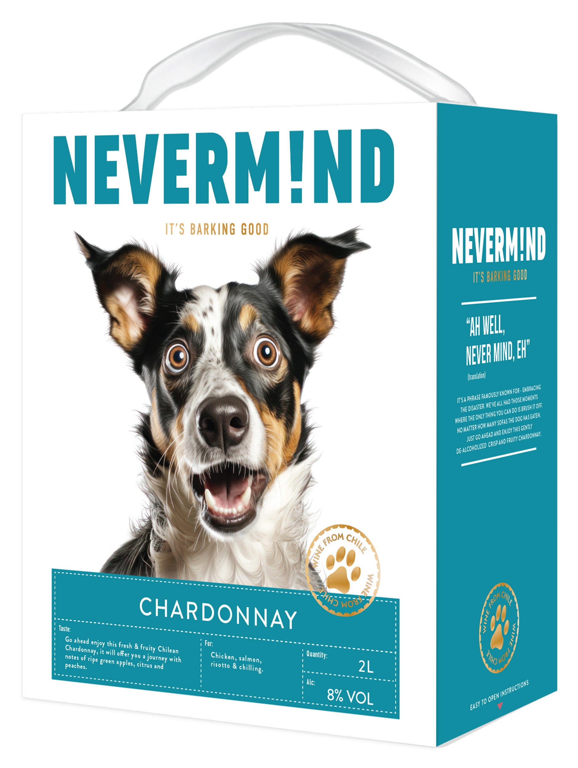 Nevermind Chardonnay 8 til-% 2L BIB